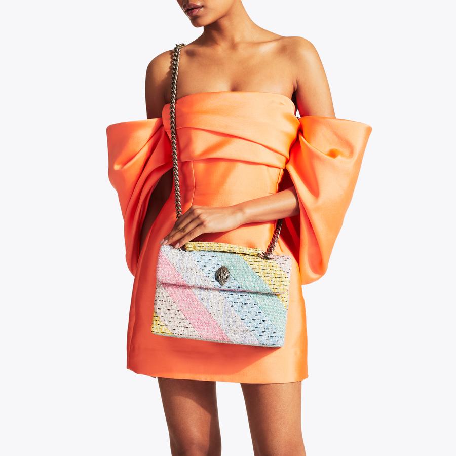 ケイウッド TWEED KENSINGTON BAG Tweed Cross Body Bag by KURT GEIGER LONDON