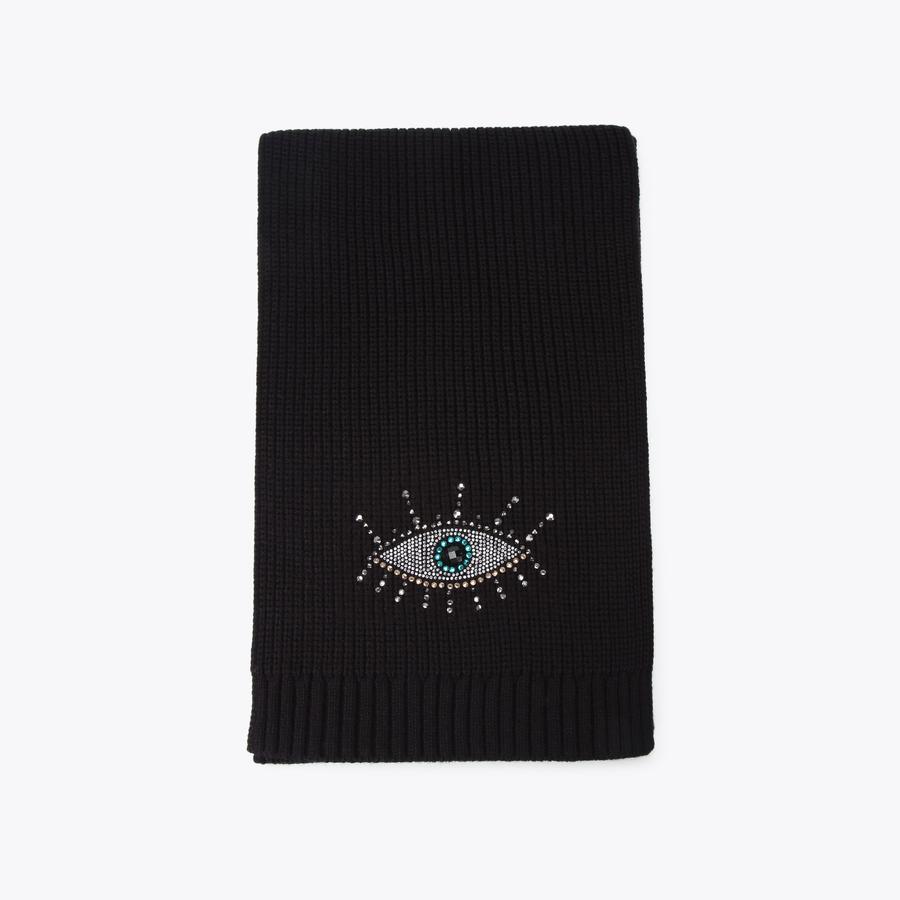 EVIL EYE SCARF Black Evil Eye Scarf by KURT GEIGER LONDON EVIL EYE SCARF Black Evil Eye Scarf by KURT GEIGER LONDON