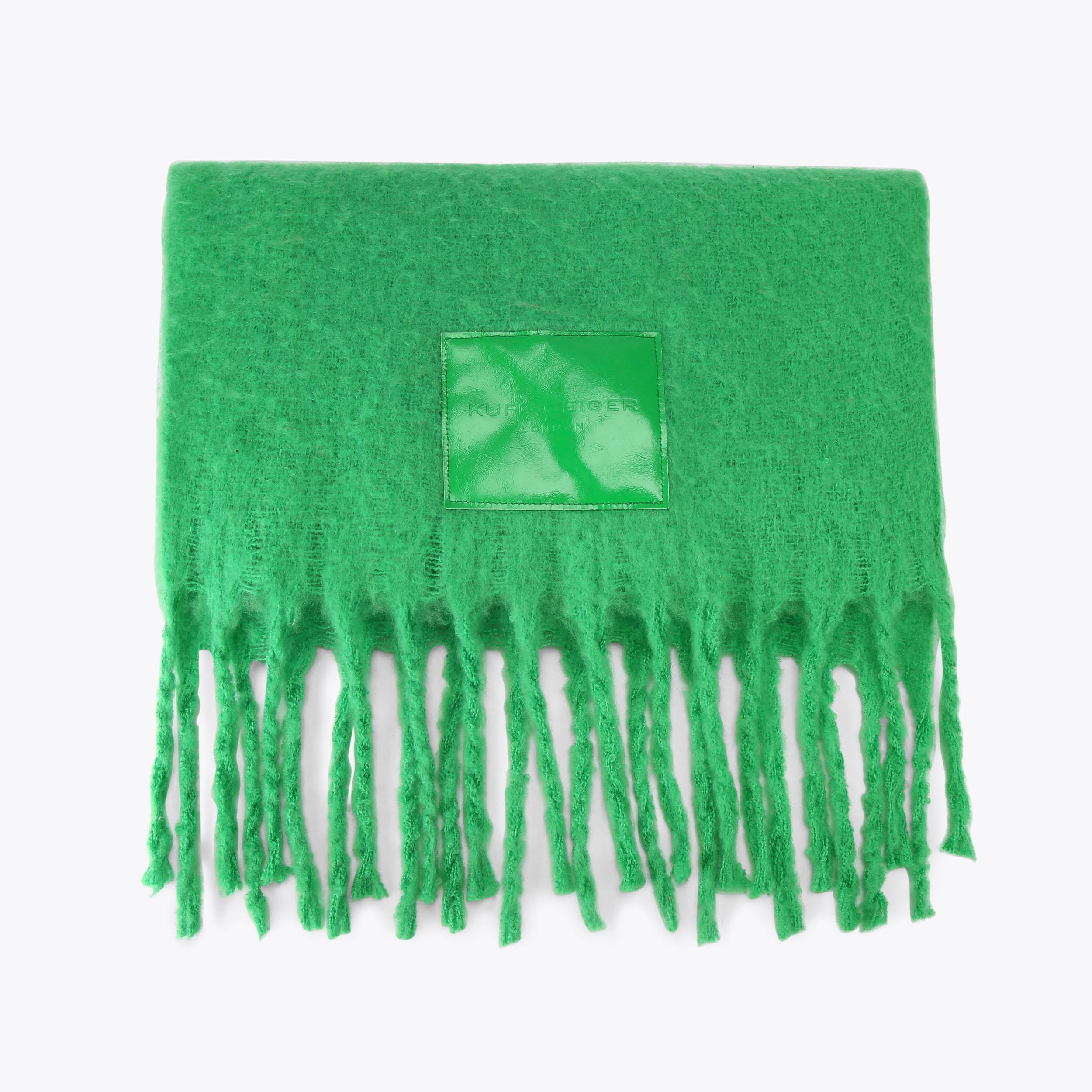 Yarndye Green Fabric Scarf | Kurt Geiger