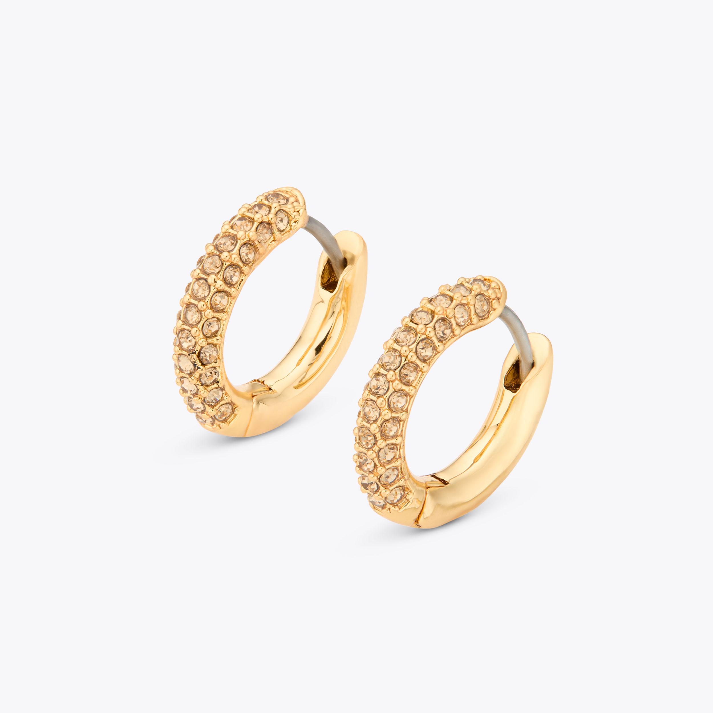 Pave Huggie Earrings