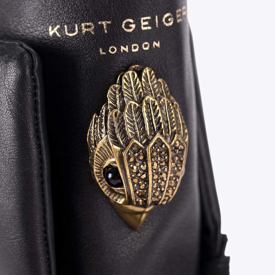 KENSINGTON COMBAT BOOT Black Combat Boot by KURT GEIGER LONDON