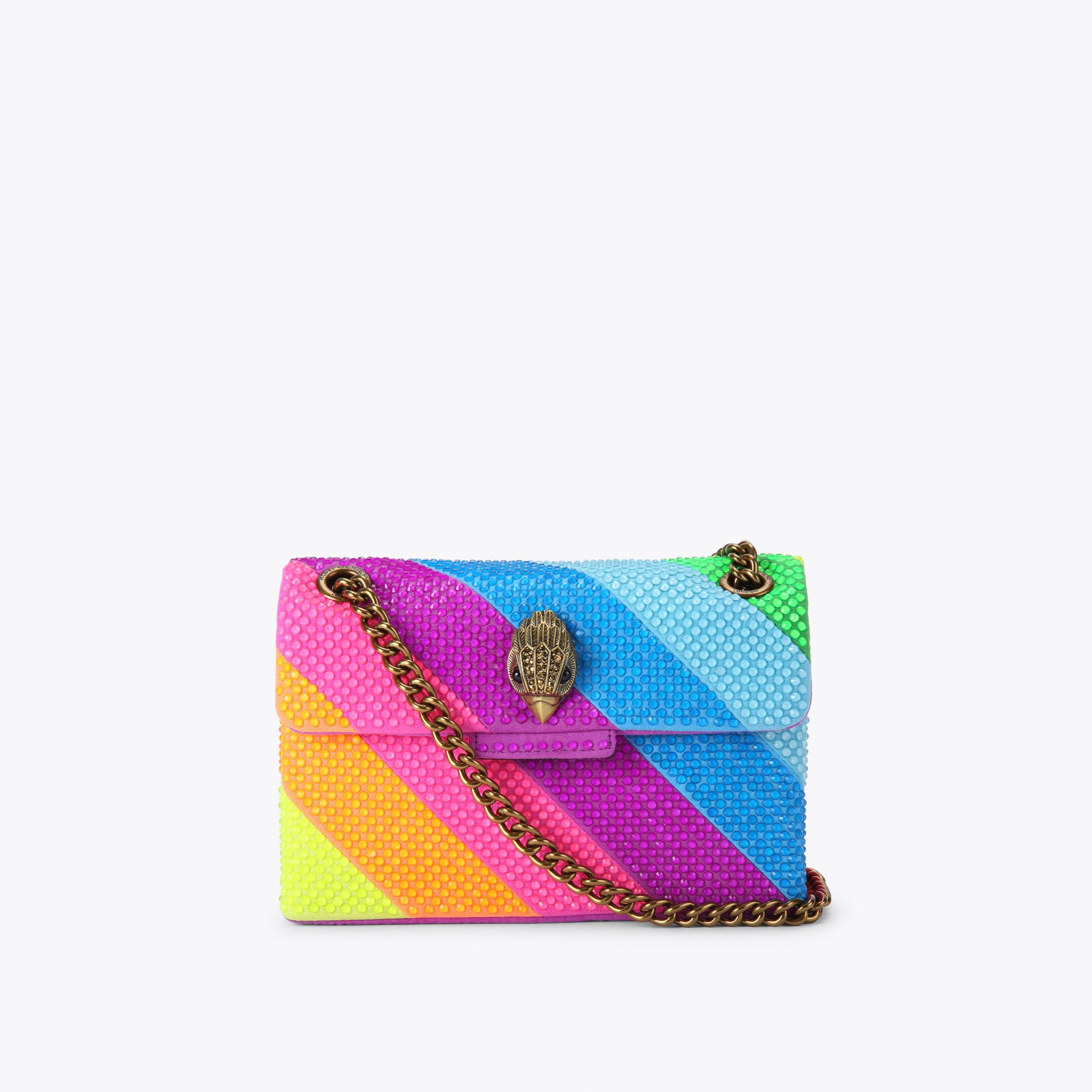 Kurt Geiger Mini Kensington Metallic Rainbow Crossbody retailer Bag