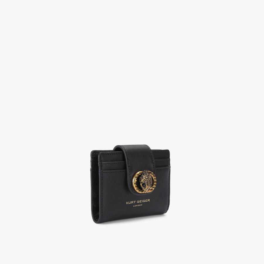 ◇DAKS◇ [DAKS LONDON] Black leather necklace card wallet DC DAKS London Luxury Designer Leather Bifold Wallet | eBay