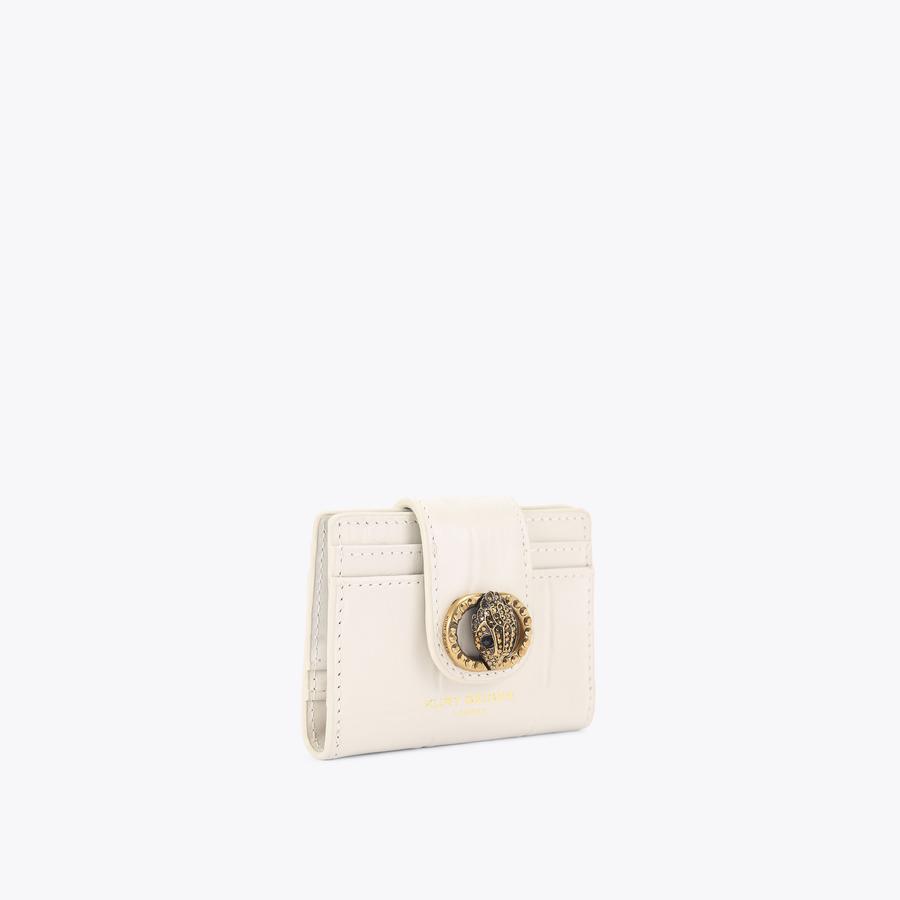 CHELSEA MULTI CARD Bone Croc Wallet by KURT GEIGER LONDON
