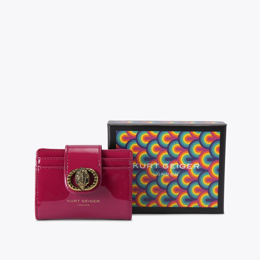 CHELSEA MULTI CARD Fuchsia Patent Purse by KURT GEIGER LONDON