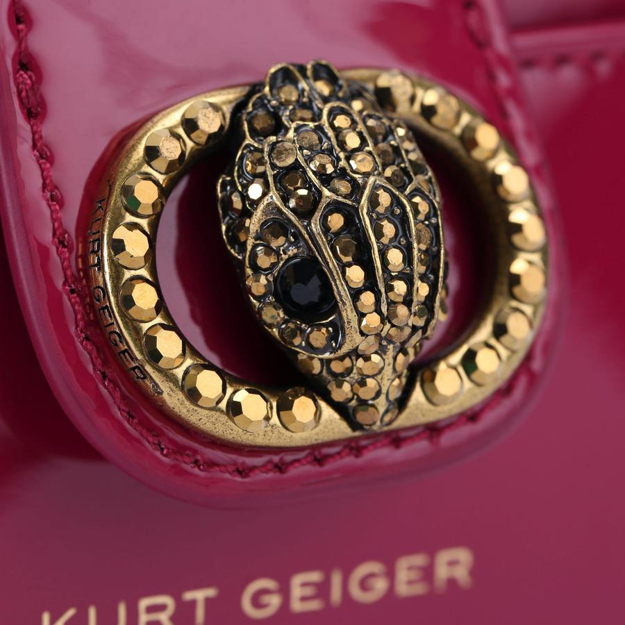 CHELSEA MULTI CARD Fuchsia Patent Purse by KURT GEIGER LONDON