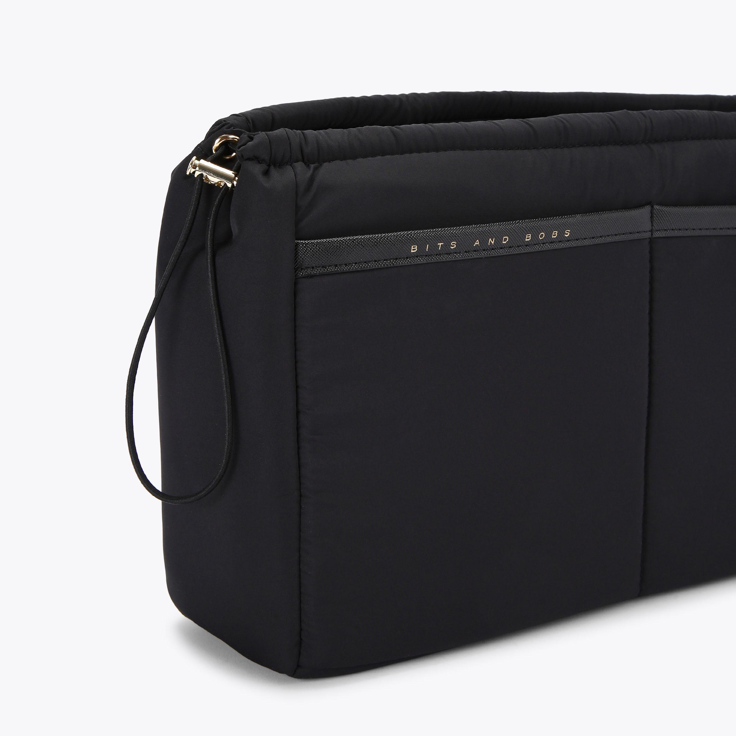 RECYCLED BAG ORGANISER Black Bag Interior Organiser by KURT GEIGER