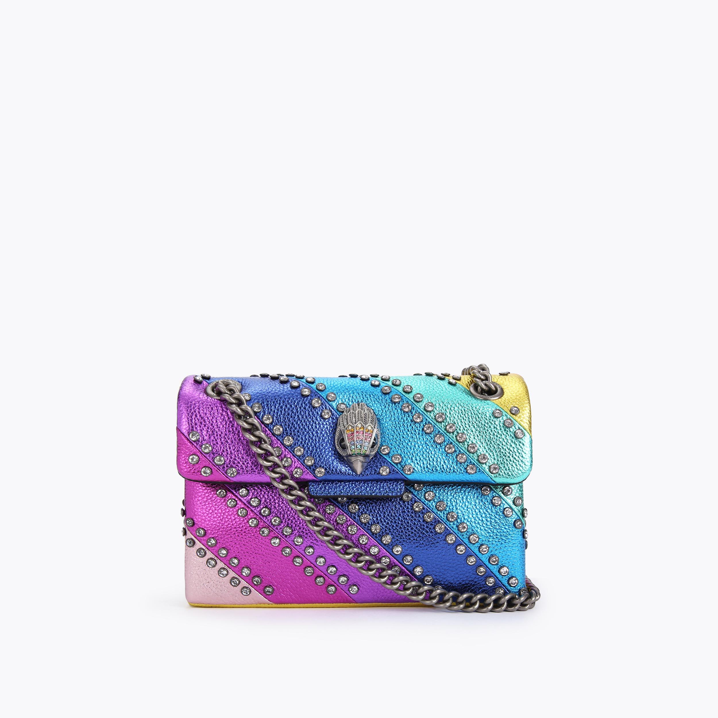 kurt geiger rainbow rhinestone bag