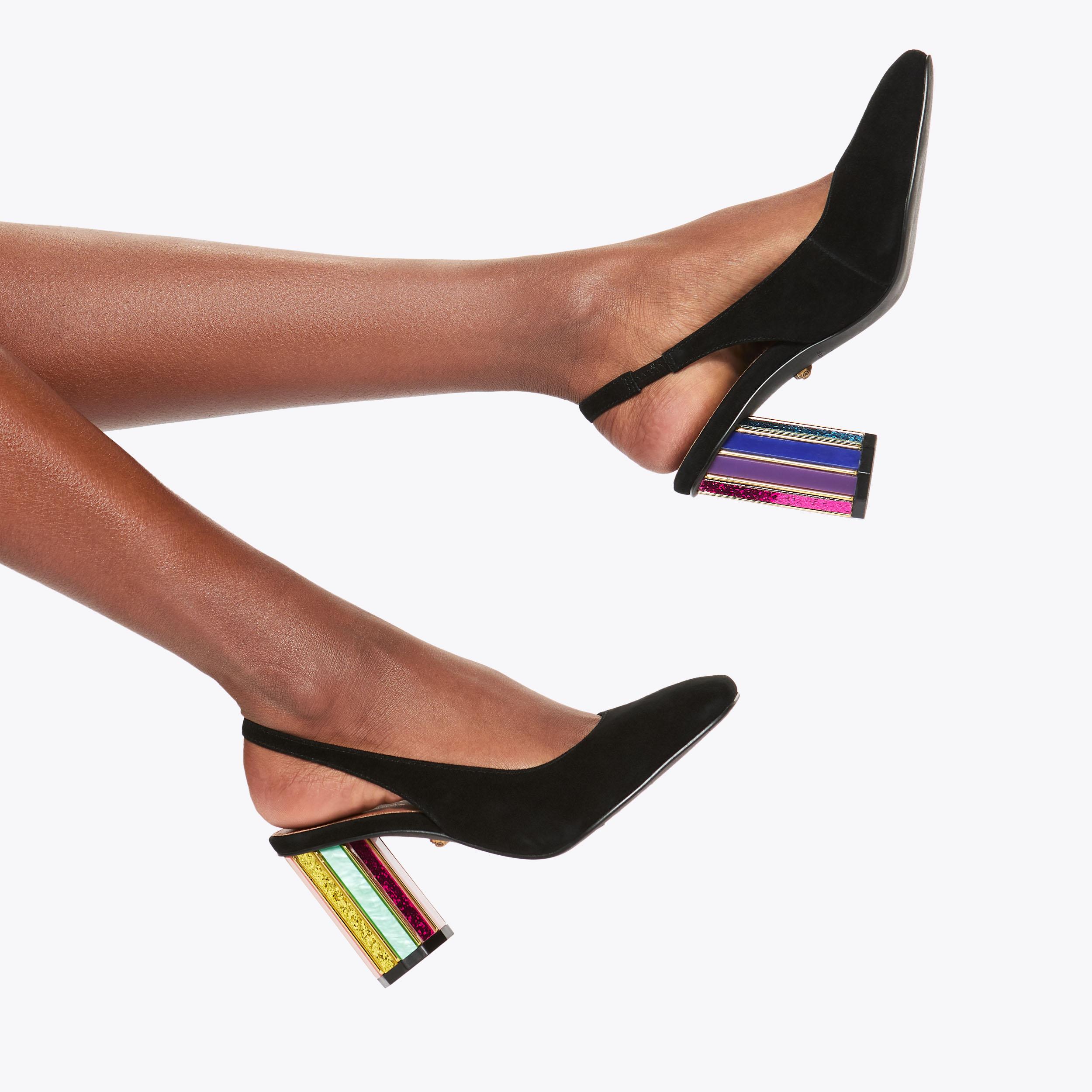perspex slingback heels