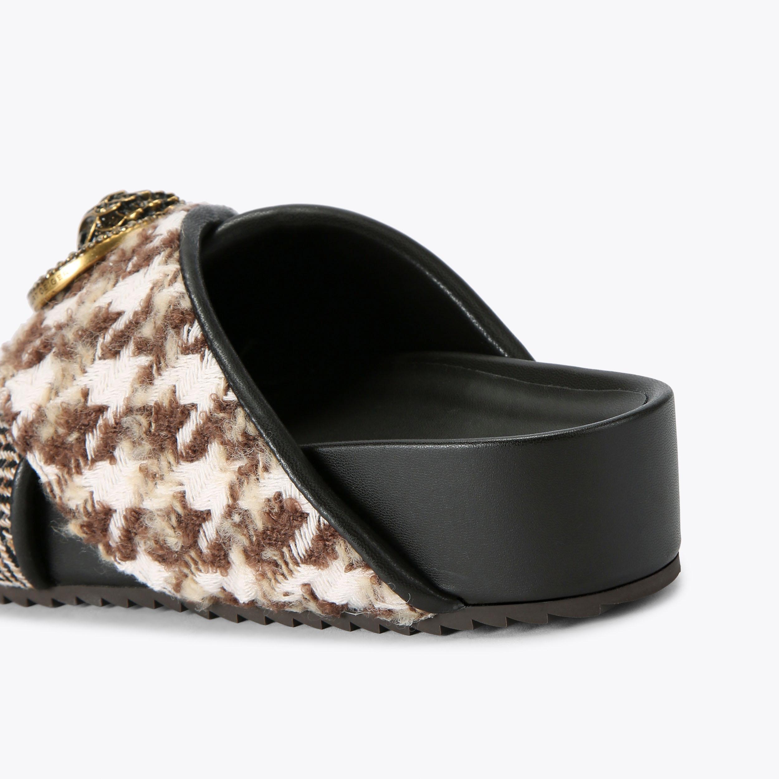 CHELSEA CROSS STRAP DR Fabric Strap Chunky Sandal by KURT