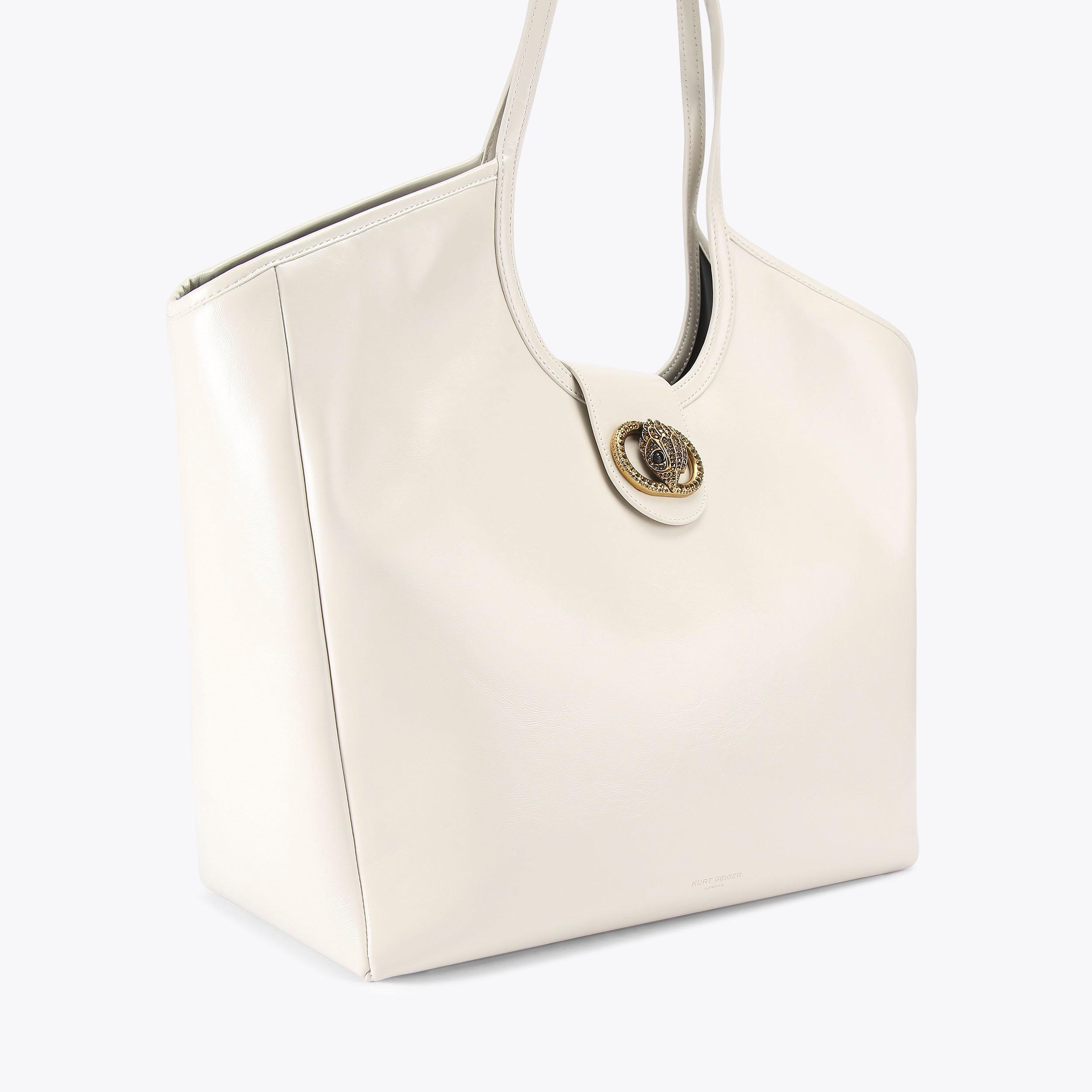 CHELSEA LG TOTE BAG Bone Shoulder Bag by KURT GEIGER LONDON