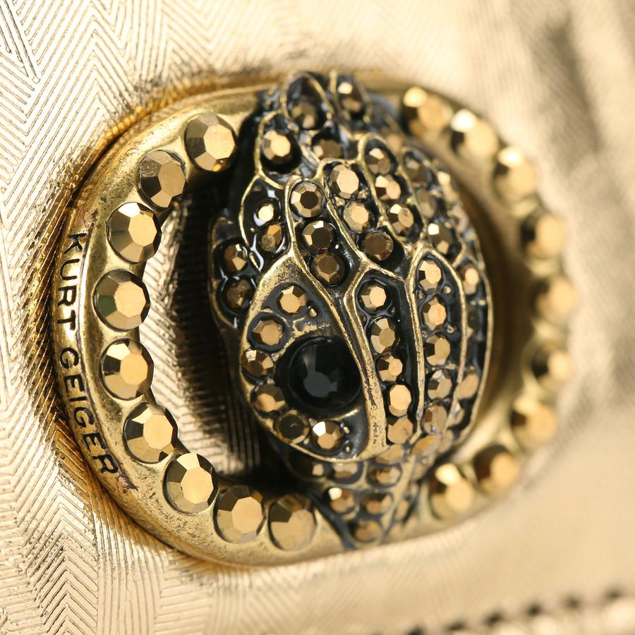 Chelsea Card Holder Gold Combination | Kurt Geiger