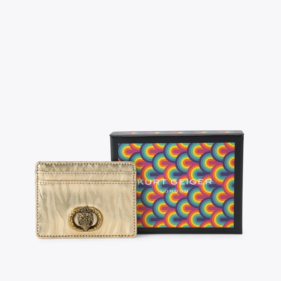 Chelsea Card Holder Gold Combination | Kurt Geiger