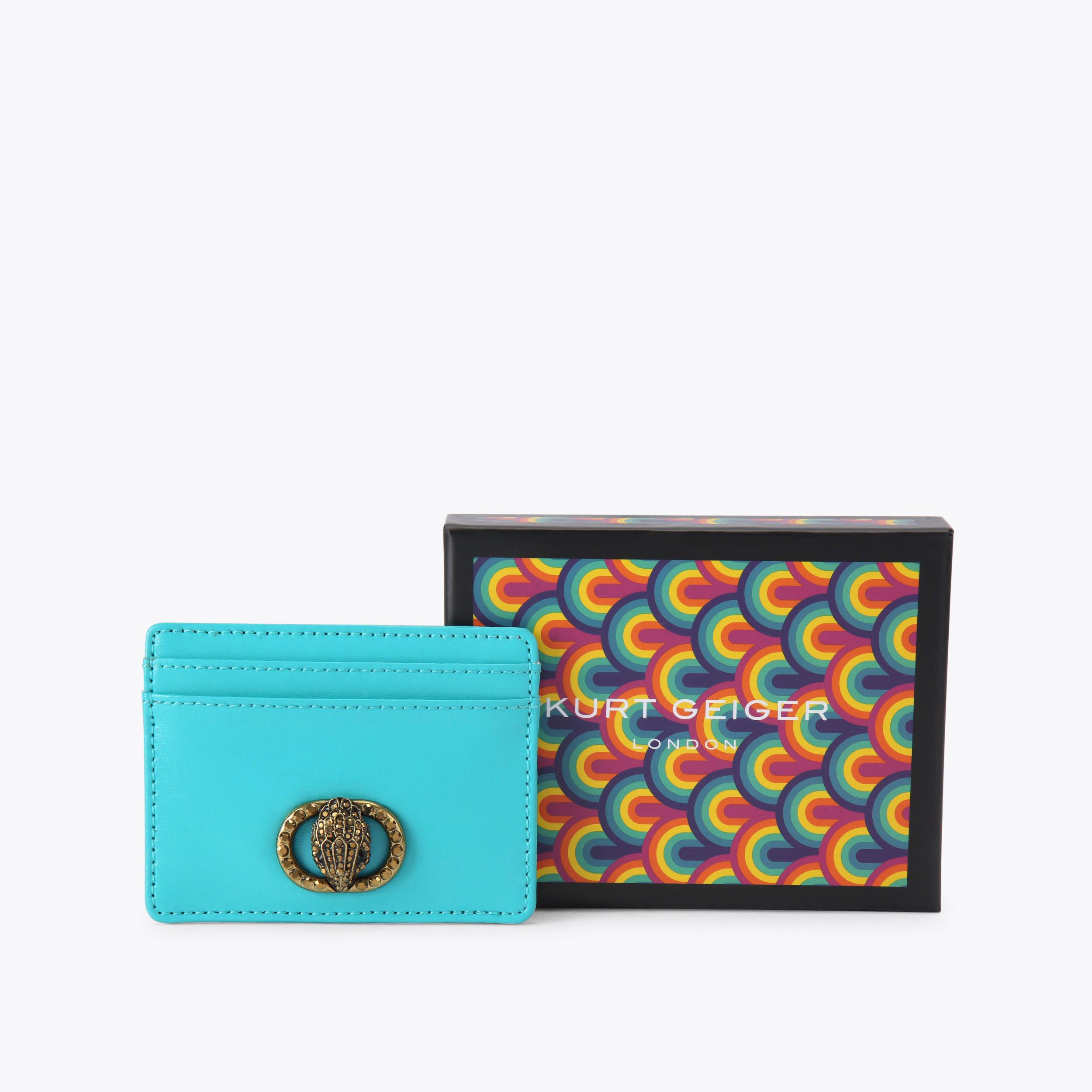 CHELSEA CARD HOLDER Turquoise Card Holder by KURT GEIGER LONDON