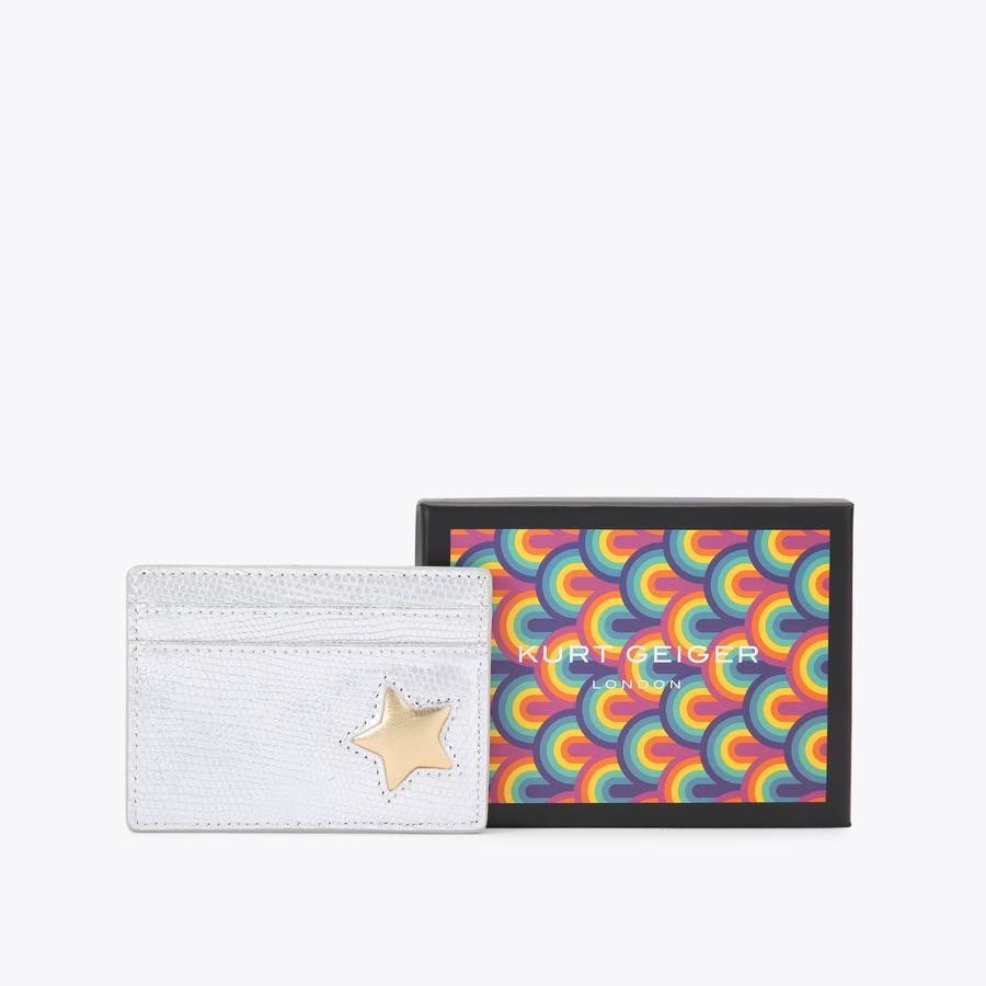 Leather cardholder with celestial pattern, leather popular purse.