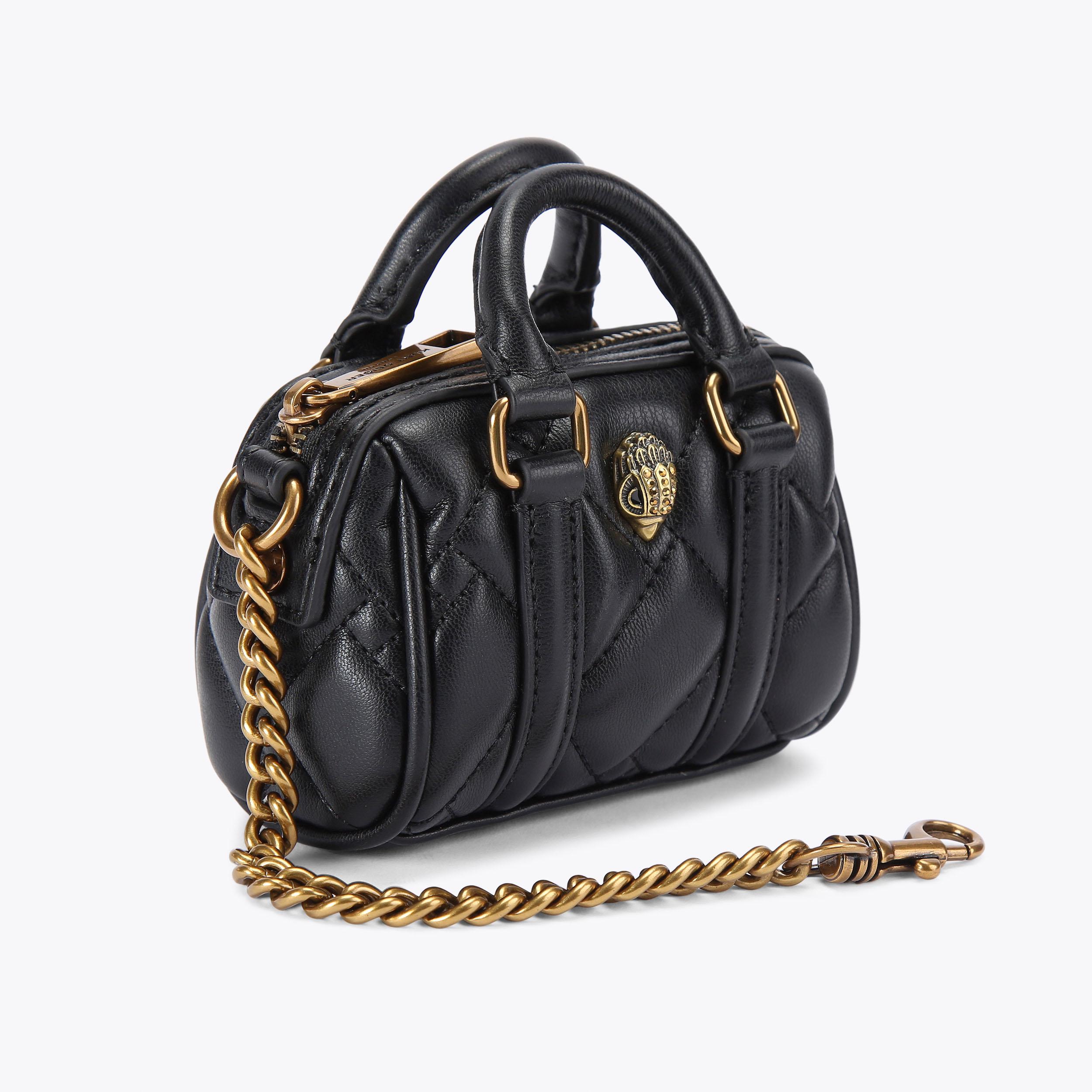 KENSINGTON BOSTON CHARM Black Micro Boston Purse by KURT