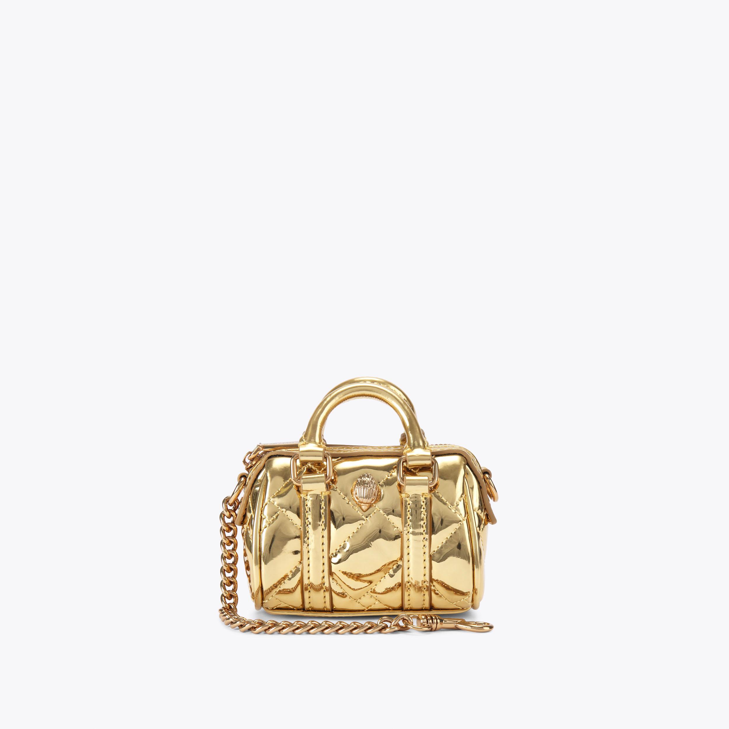 KENSINGTON BOSTON CHARM Gold Micro Purse by KURT GEIGER LONDON KENSINGTON BOSTON CHARM Gold Micro Purse by KURT GEIGER LONDON