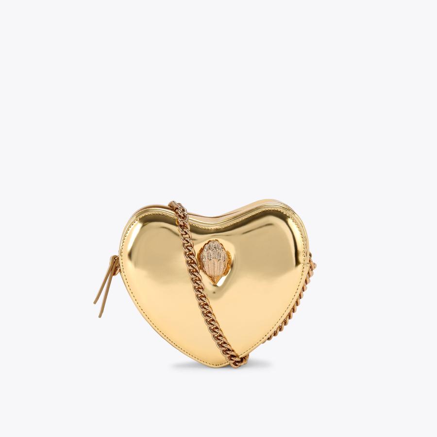KENSINGTON HEART X BODY Gold Heart Cross Body Purse by KURT KENSINGTON HEART X BODY Gold Heart Cross Body Purse by KURT