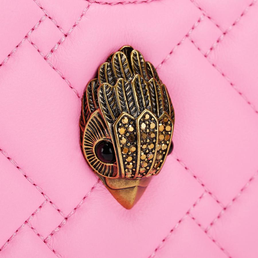 HEART ハート GOLD CD 極美品 KENSINGTON HEART X BODY Pink Leather Heart Cross Body Bag by Kurt
