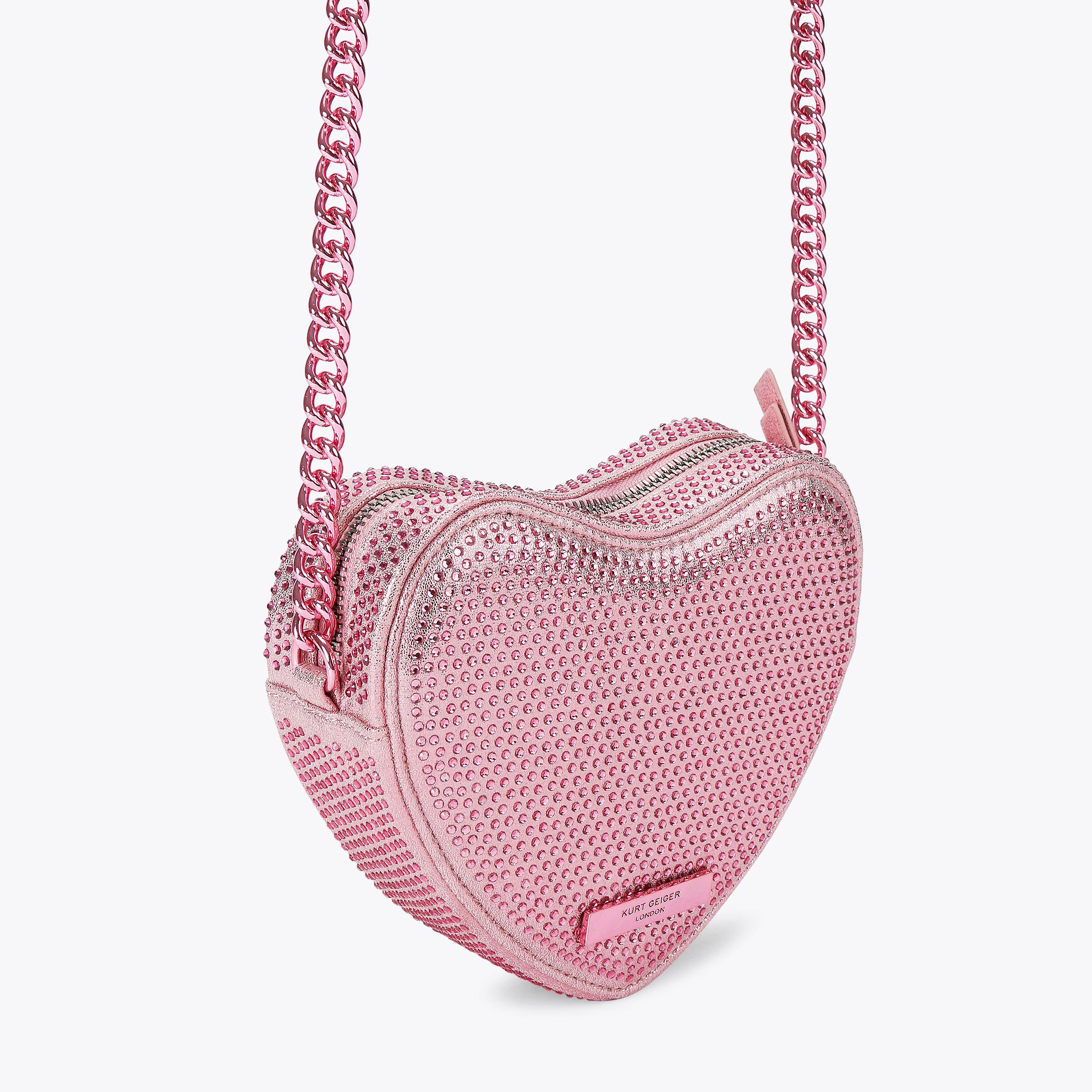 é Heart pouch shoulder strap bag pink NWT VICTORIA'S SECRET HEART CROSSBODY BAG PINK SOLDOUT | eBay