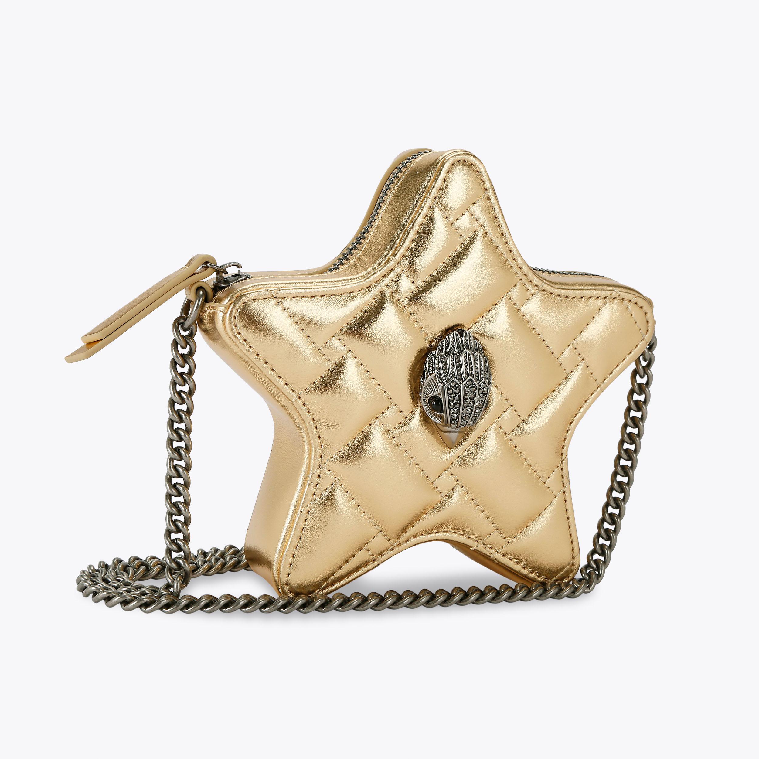 ☆GOLDEN  ☆STAR BAG☆ KENSINGTON STAR XBODY Gold Star Cross Body Purse by KURT