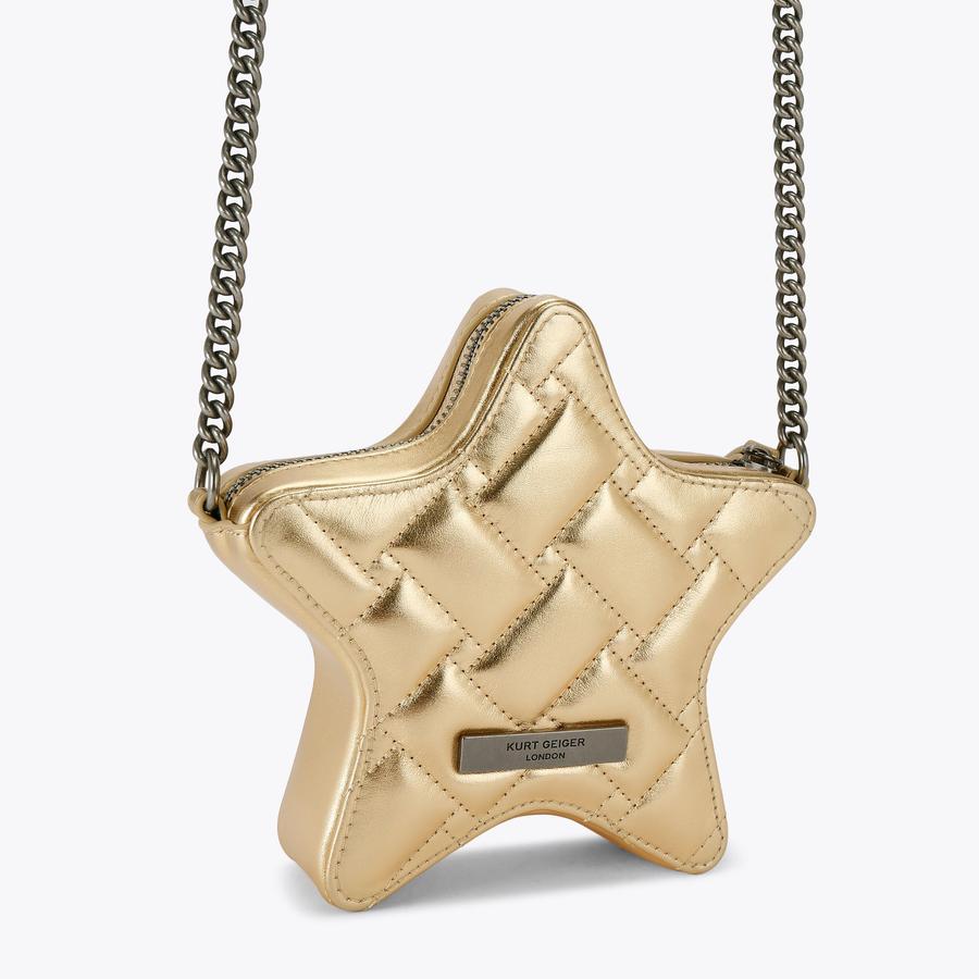 KENSINGTON STAR XBODY Gold Star Cross Body Purse by KURT GEIGER LONDON