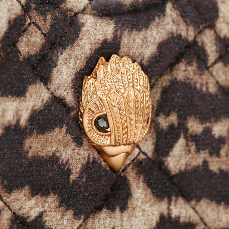 MICRO HEART CROSS BODY Leopard Print Suede Cross Body Bag by MICRO HEART CROSS BODY Leopard Print Suede Cross Body Bag by