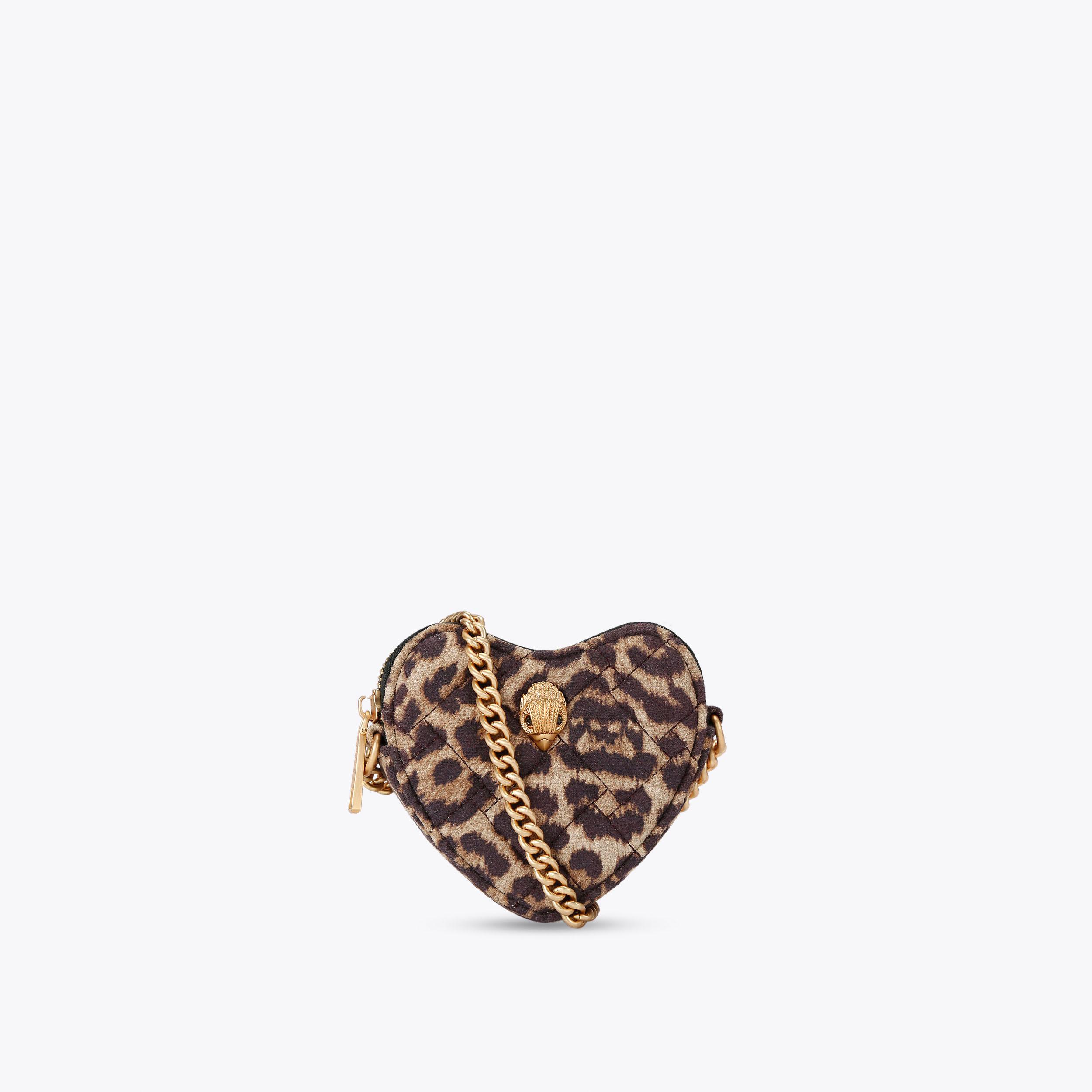 Kurt Geiger Women's Mini Bag Suede Leather Brown Heart