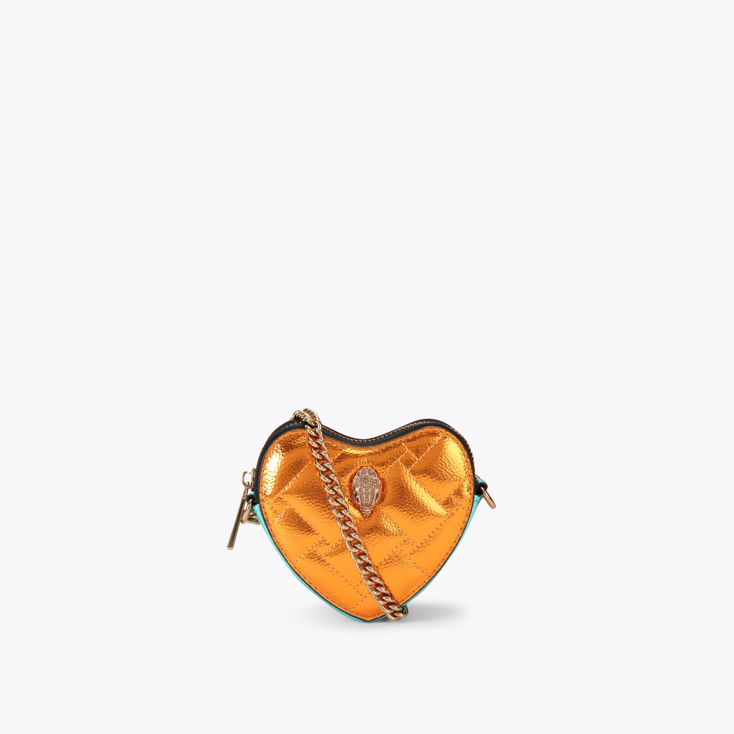 Kurt Geiger Women's Mini Bag Suede Leather Brown Heart