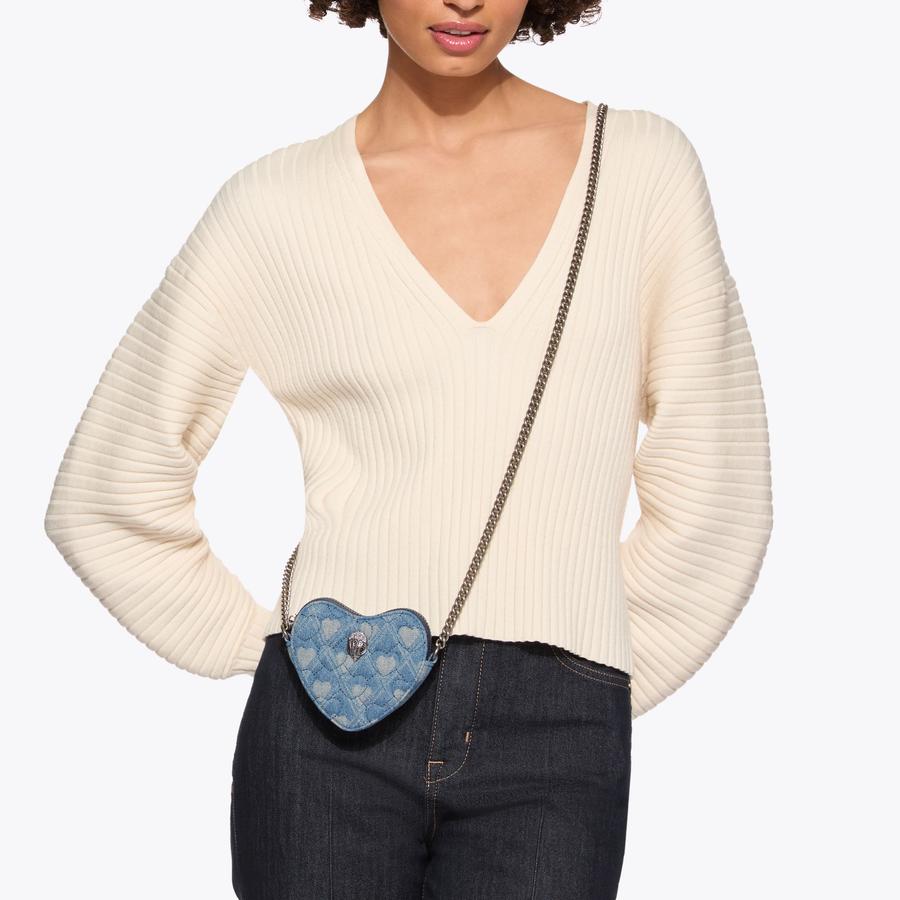 Micro Heart Cross Body Bag