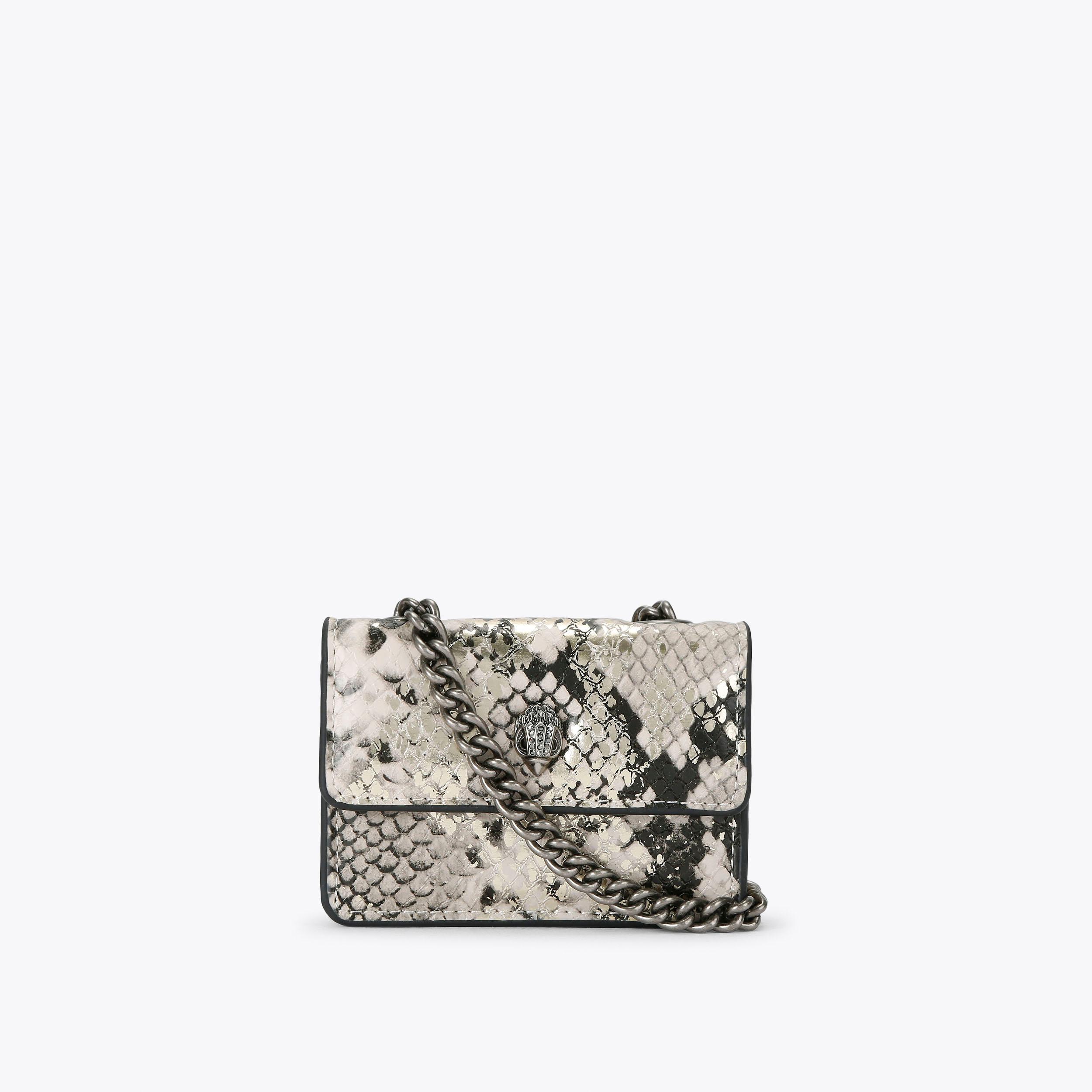 Kerry.G PSA9 63枚 CHELSEA SADDLE BAG Green Leather Saddle Purse by KURT GEIGER