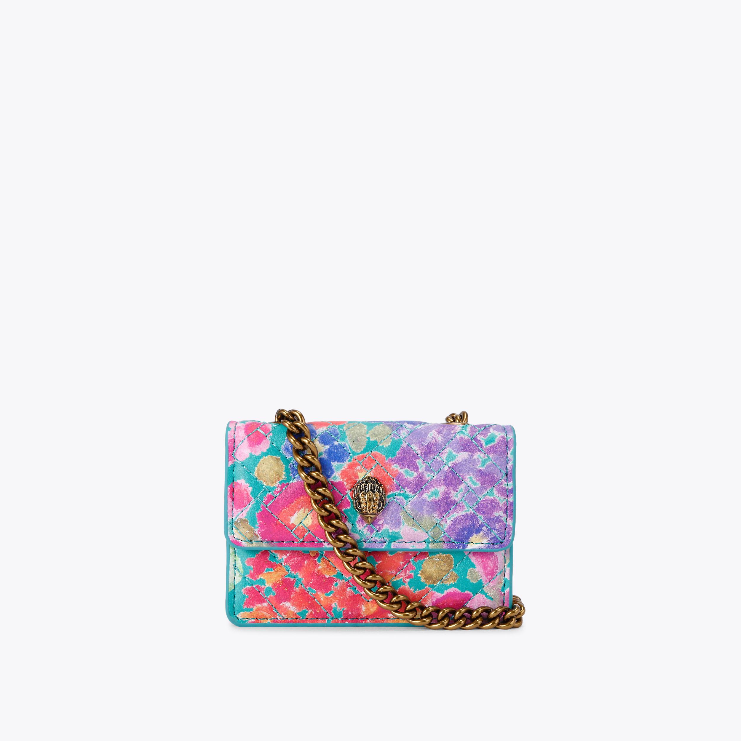 MICRO KENSINGTON Black White Crystal Mini Bag by KURT GEIGER