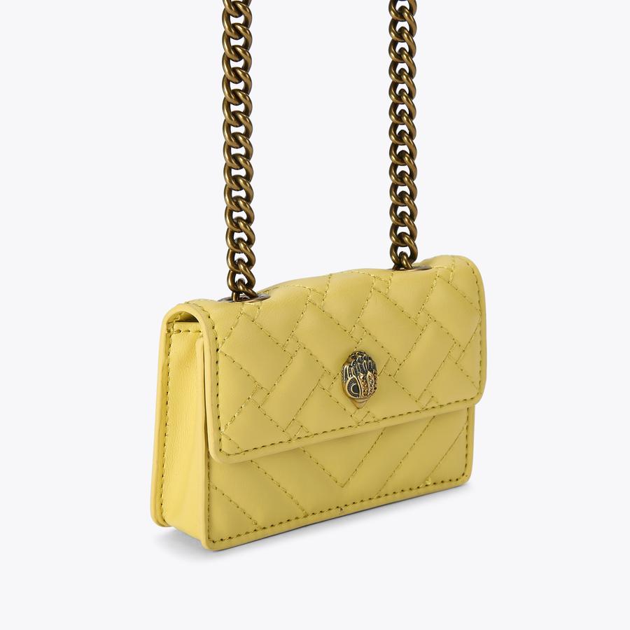 MICRO KENSINGTON Yellow Cross Body Mini Purse by KURT GEIGER