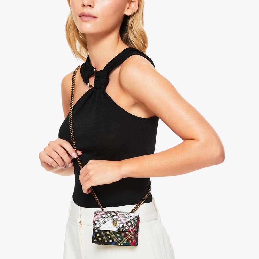 [ KIRSH ]★COLLECTION GRAPHIC MINI BAG MICRO KENSINGTON Tartan Micro Cross Body Bag by KURT GEIGER