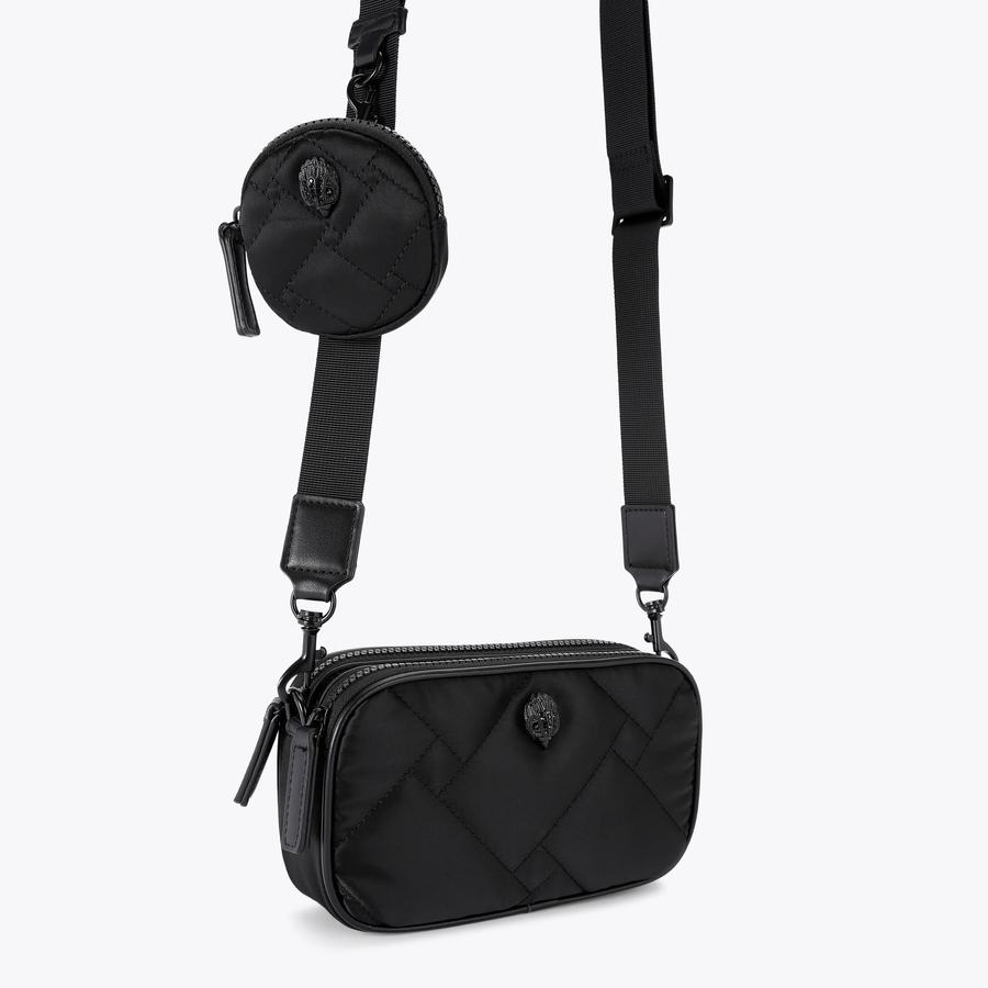 【DOUBLE COMMA】CLOUD BAG　Black Recycled 2Zip Camera Bag | Stylish Camera Pouch | Kurt Geiger