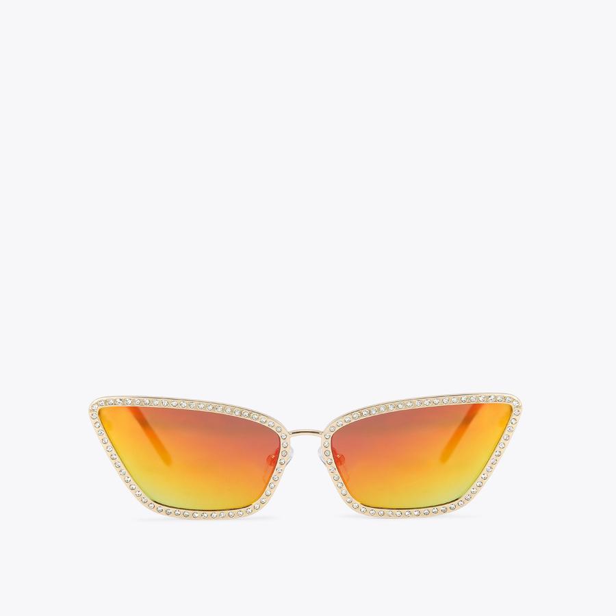 Shoreditch Cat Eye Gold Sunglasses | Kurt Geiger