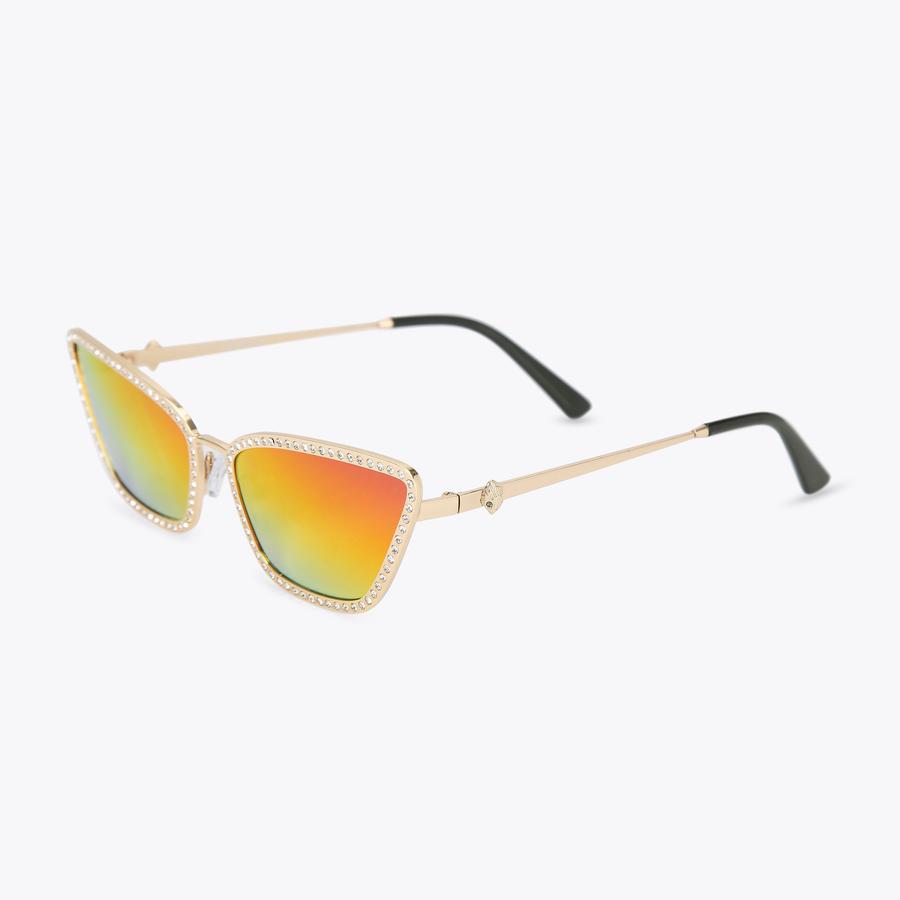 Kurt Geiger Gold Frame Pink-Orange Gradient Cat Eye Sunglasses Kurt Geiger London 51mm Cat Eye Sunglasses | Nordstrom main image 4