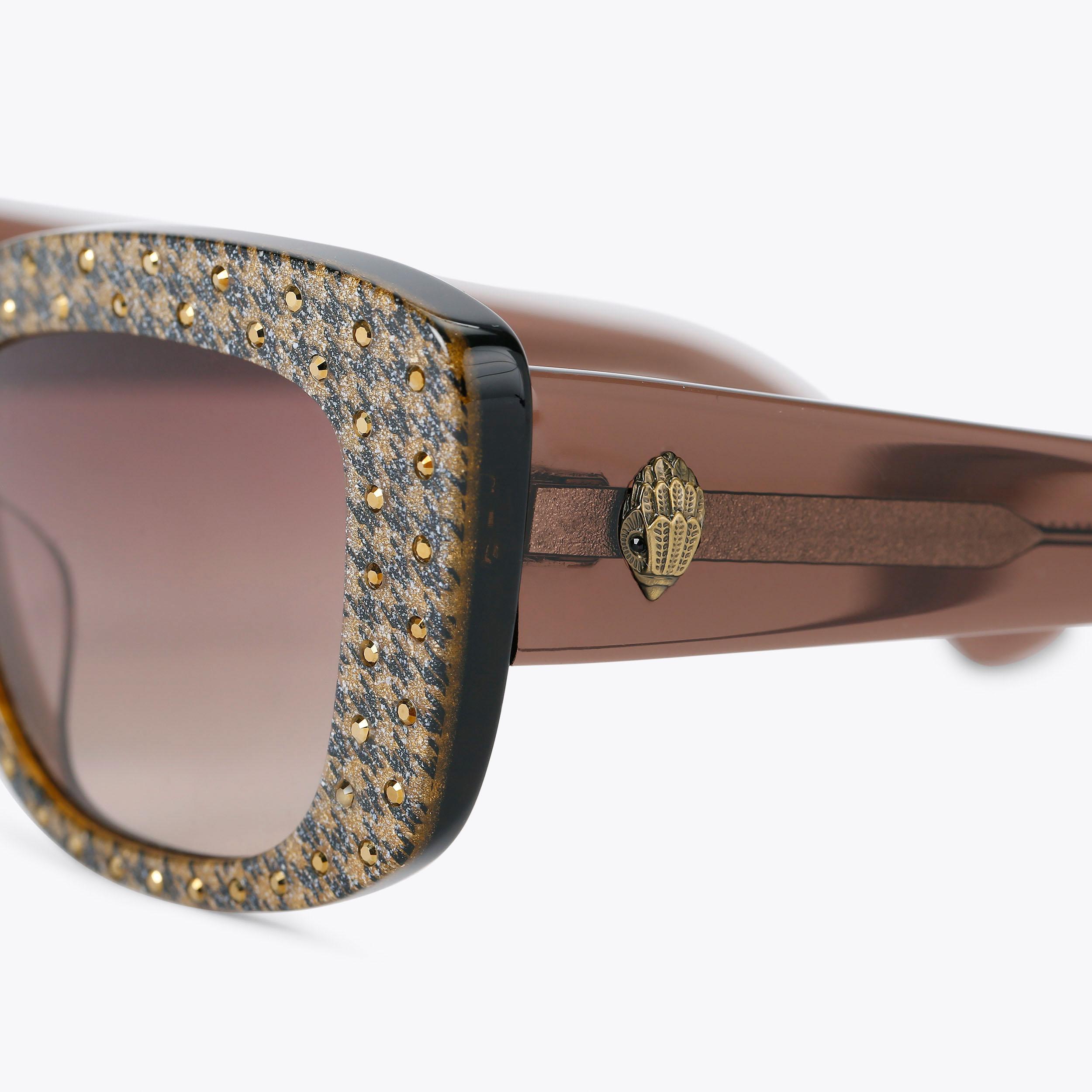 Shoreditch Houndstooth Sunglasses | Kurt Geiger display picture 2