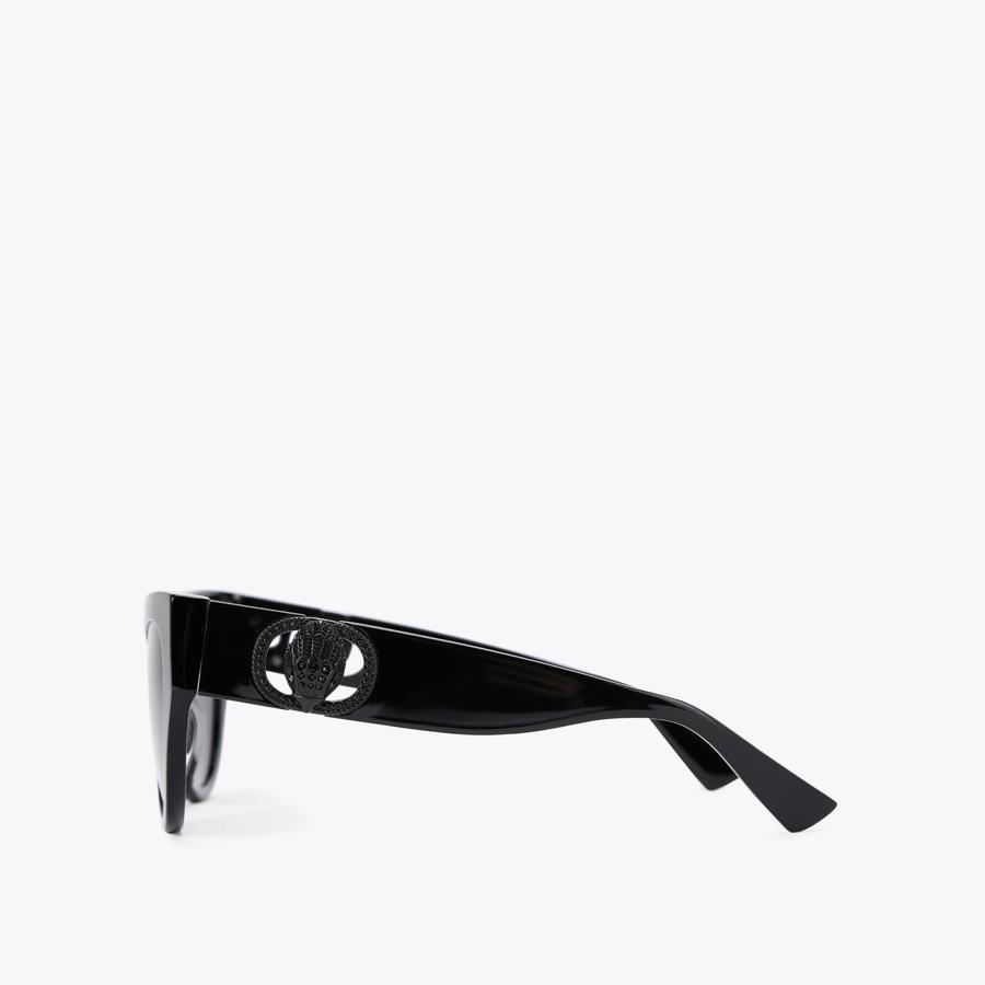 Chelsea Black Cat Eye Sunglasses | Kurt Geiger display picture 1