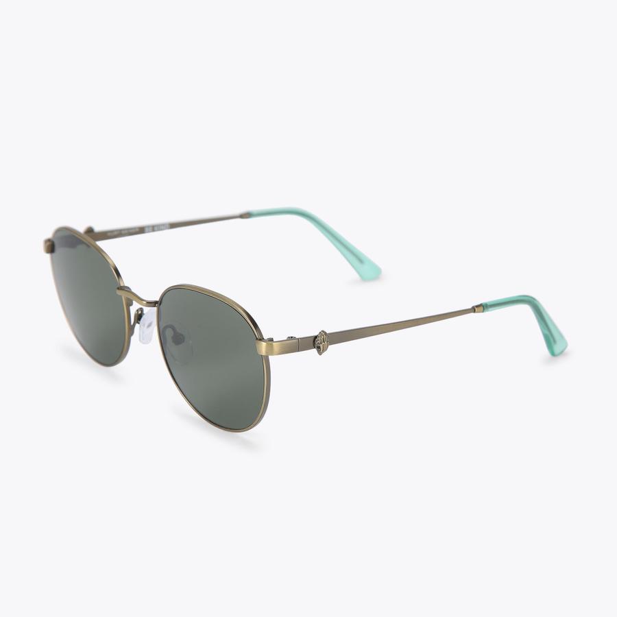 Designer Brown Round Sunglasses | Kurt Geiger