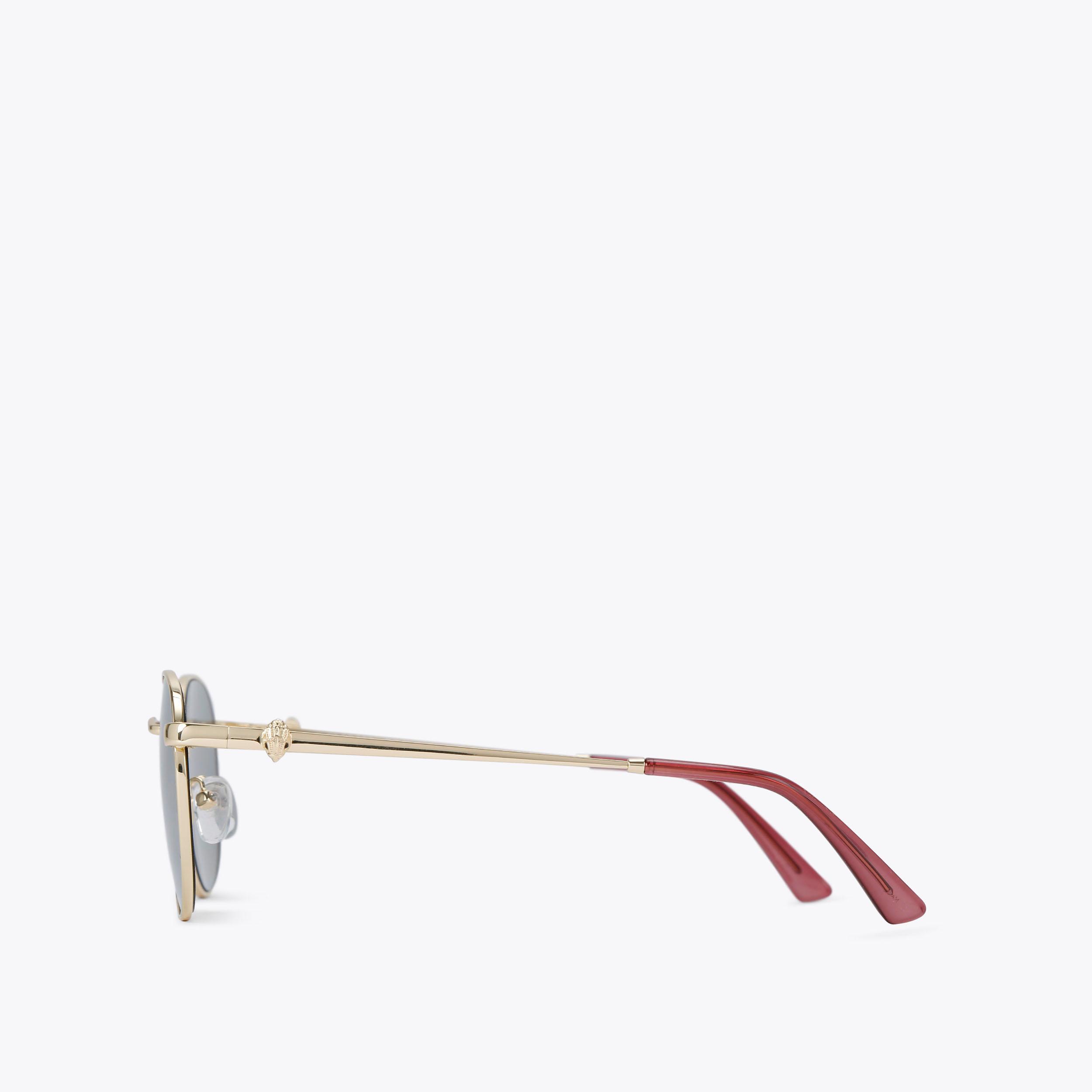 Tortoiseshell Round Sunglasses | Designer Shades | Kurt Geiger