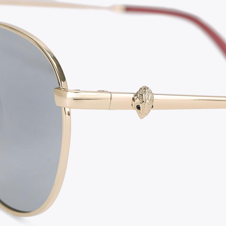 Tortoiseshell Round Sunglasses | Designer Shades | Kurt Geiger display picture 1