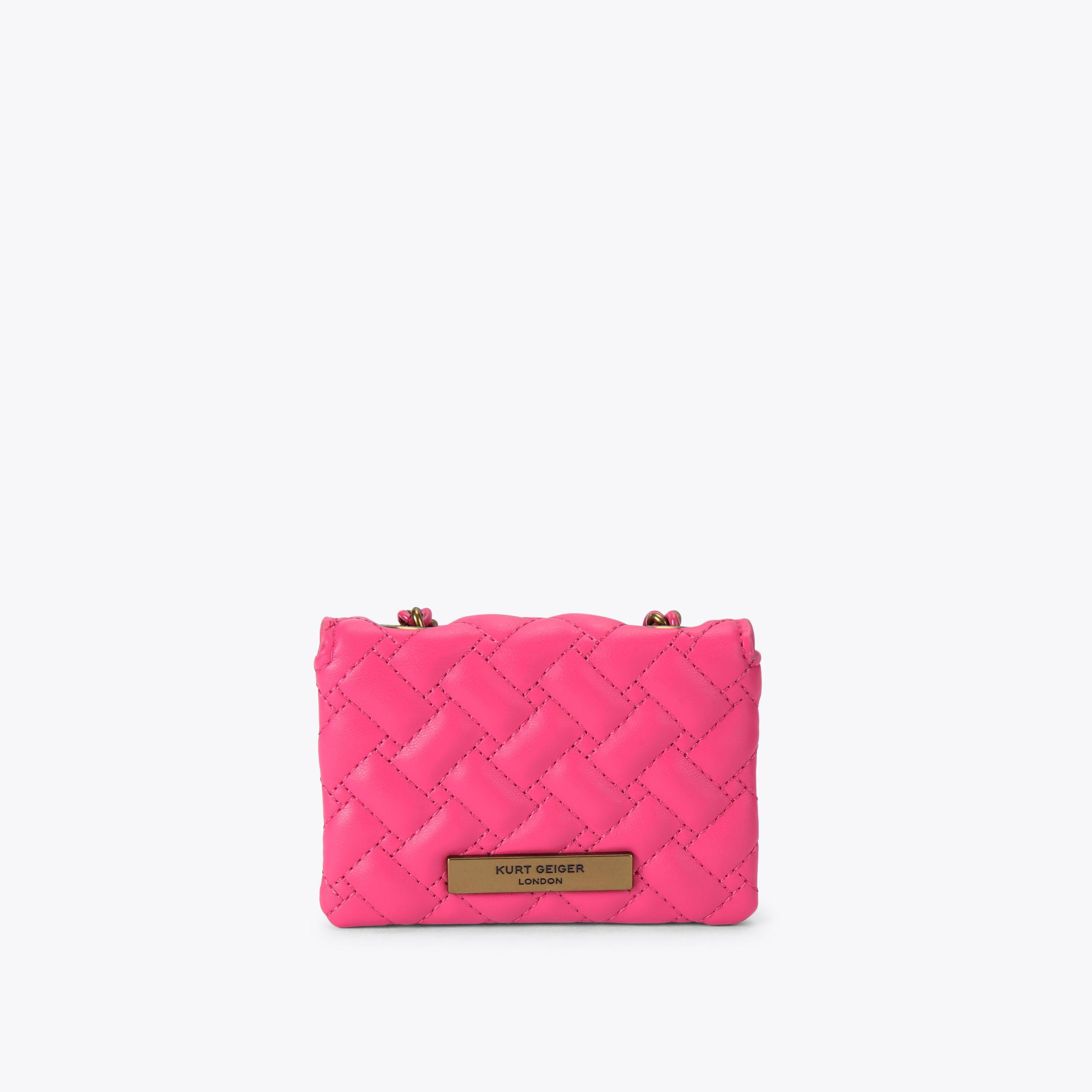 KENSINGTON CARD CHARM Pink Credit Card Keyring by KURT GEIGER LONDON