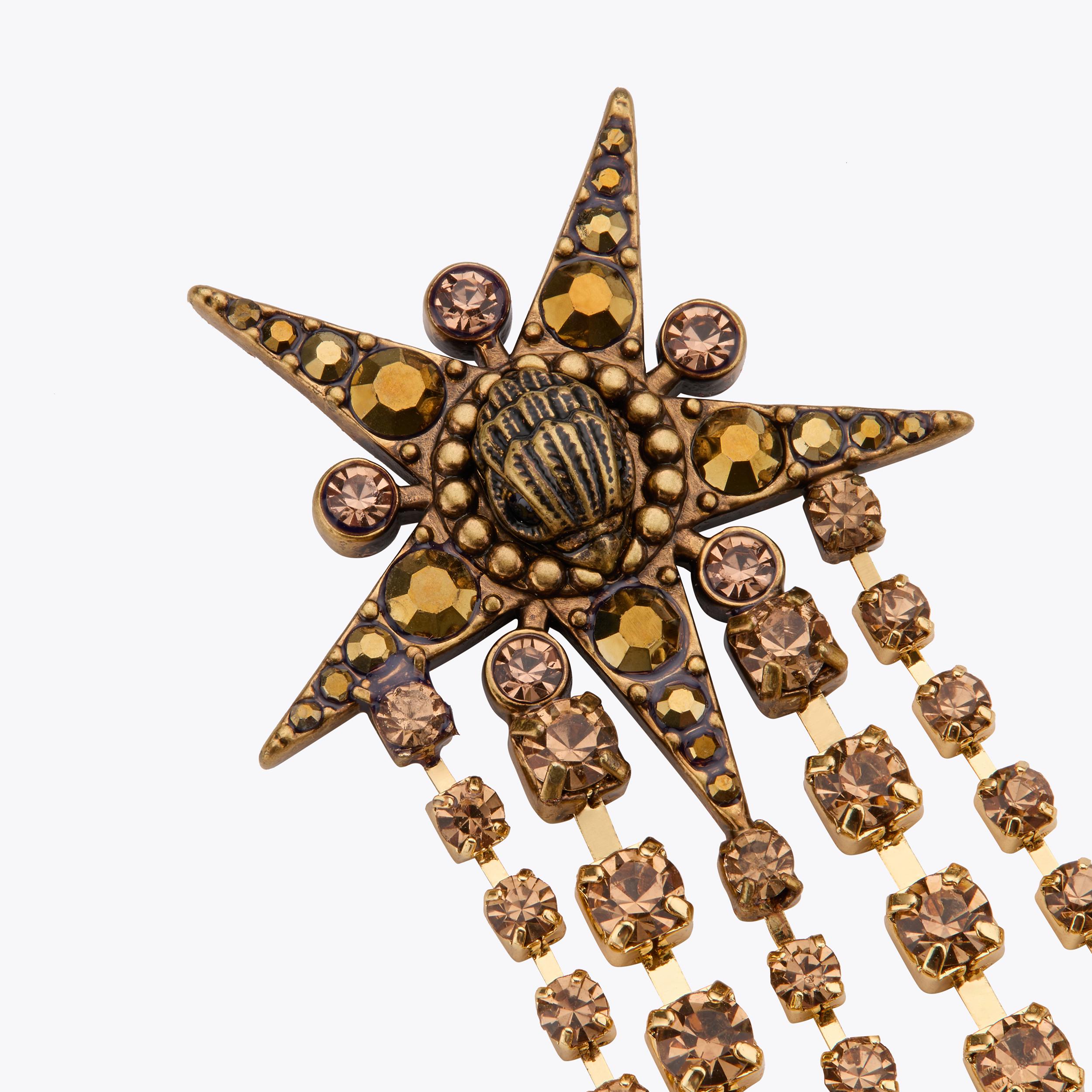 LG STAR EARRINGS Antiqued brass stud earrings by KURT GEIGER LG STAR EARRINGS Antiqued brass stud earrings by KURT GEIGER