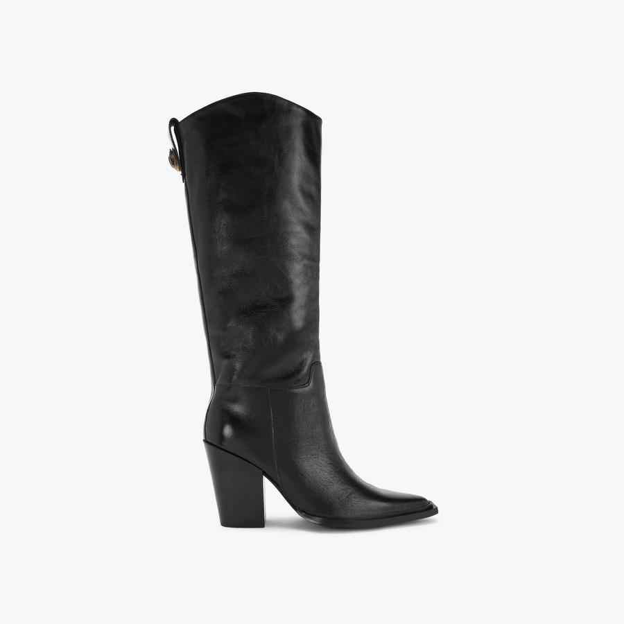 knee length dresses for ladies Berness Adrienne Minimalist Knee High Boots - Brown