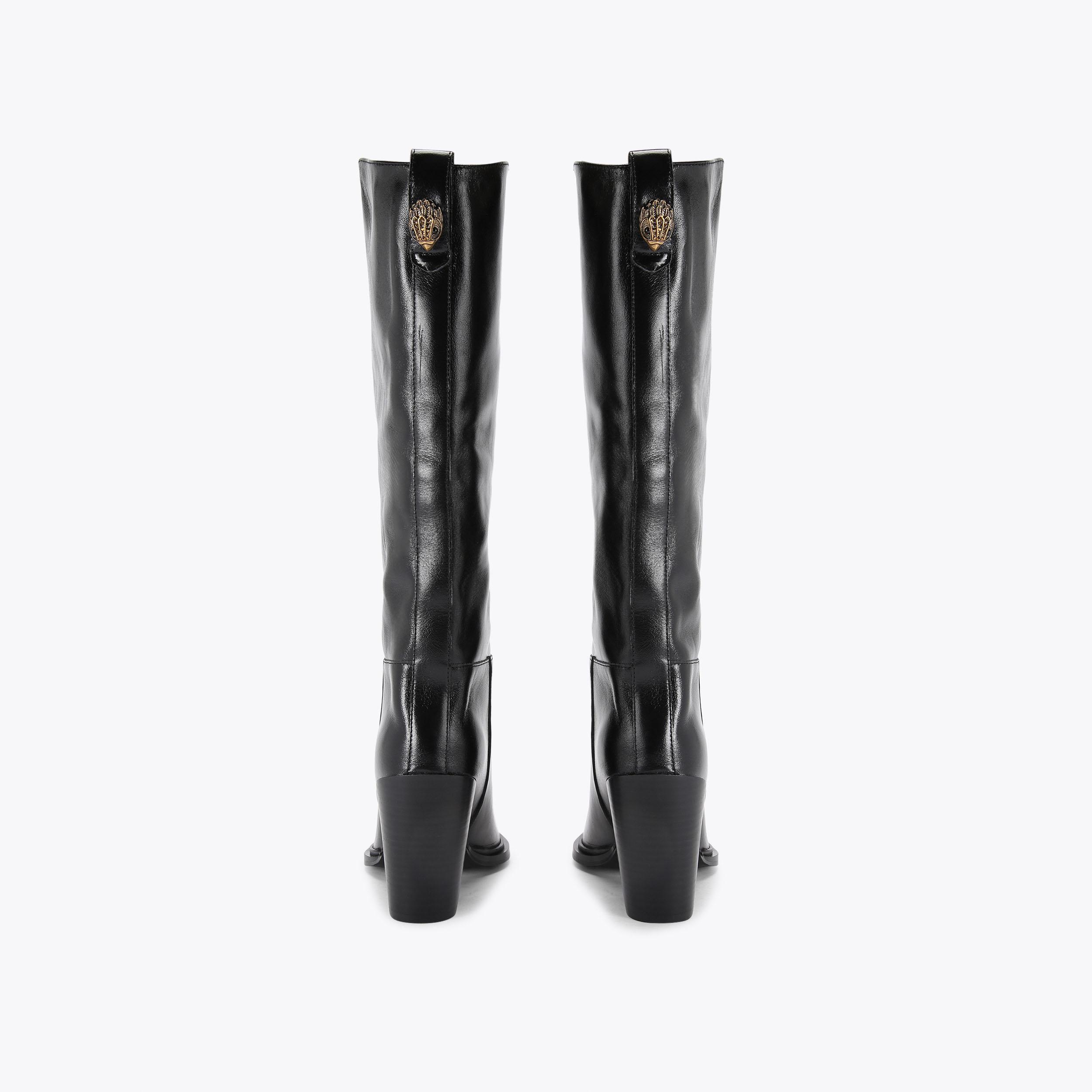 KNEE HIGH BOOTS BLACK – caminando.jp