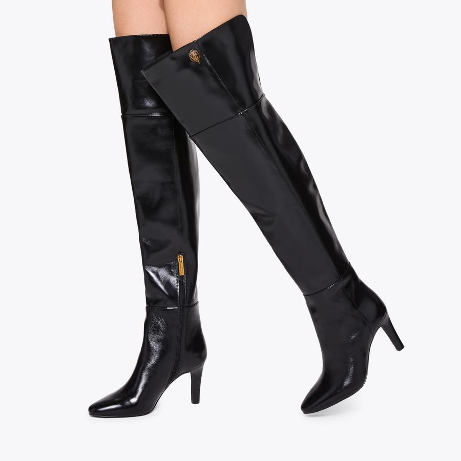 Calvin klein over the knee leather boots clearance