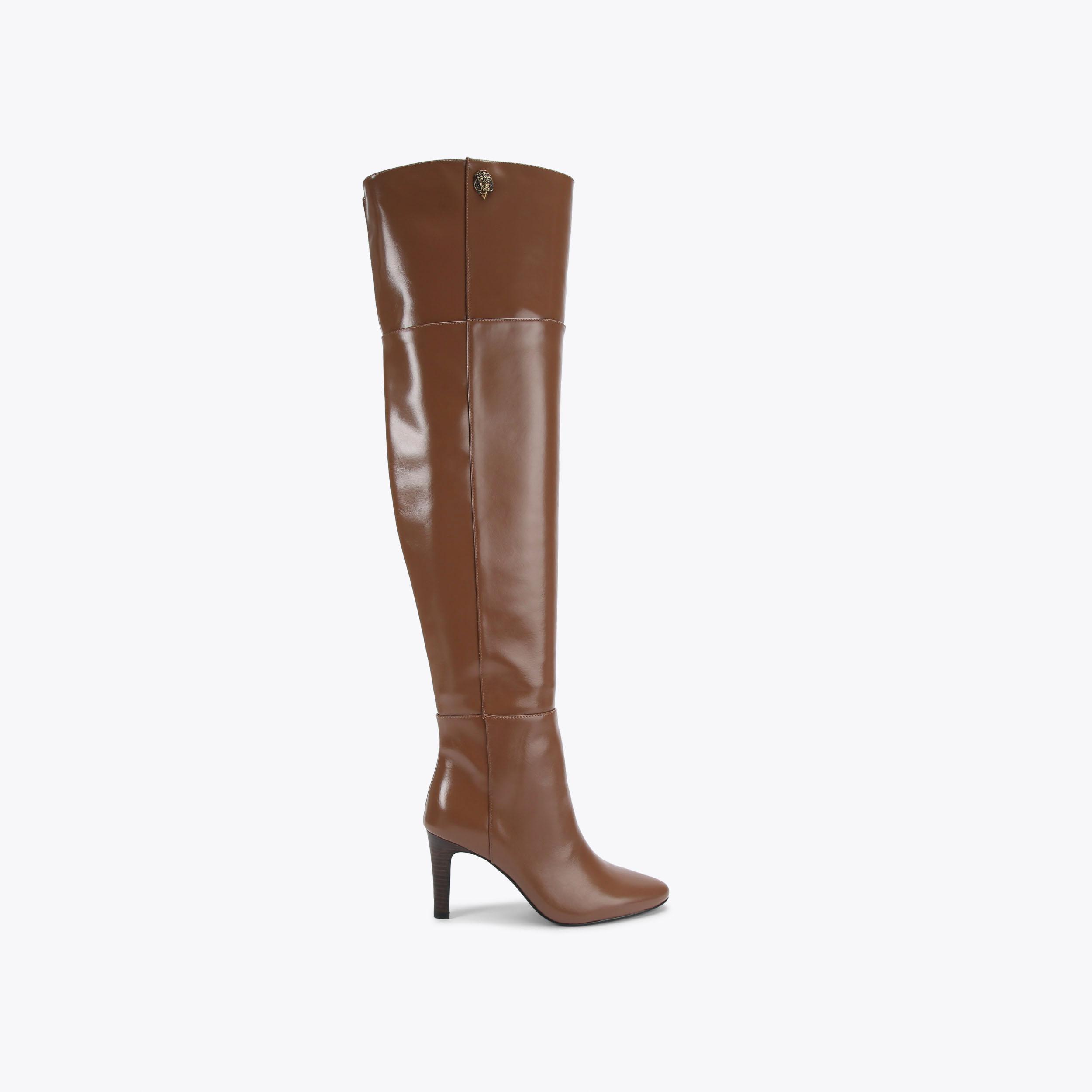 Over the knee boots medium heel best sale