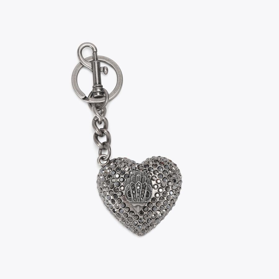 HEART CRYSTAL KEYRING Heart Crystal Keyring by KURT GEIGER LONDON