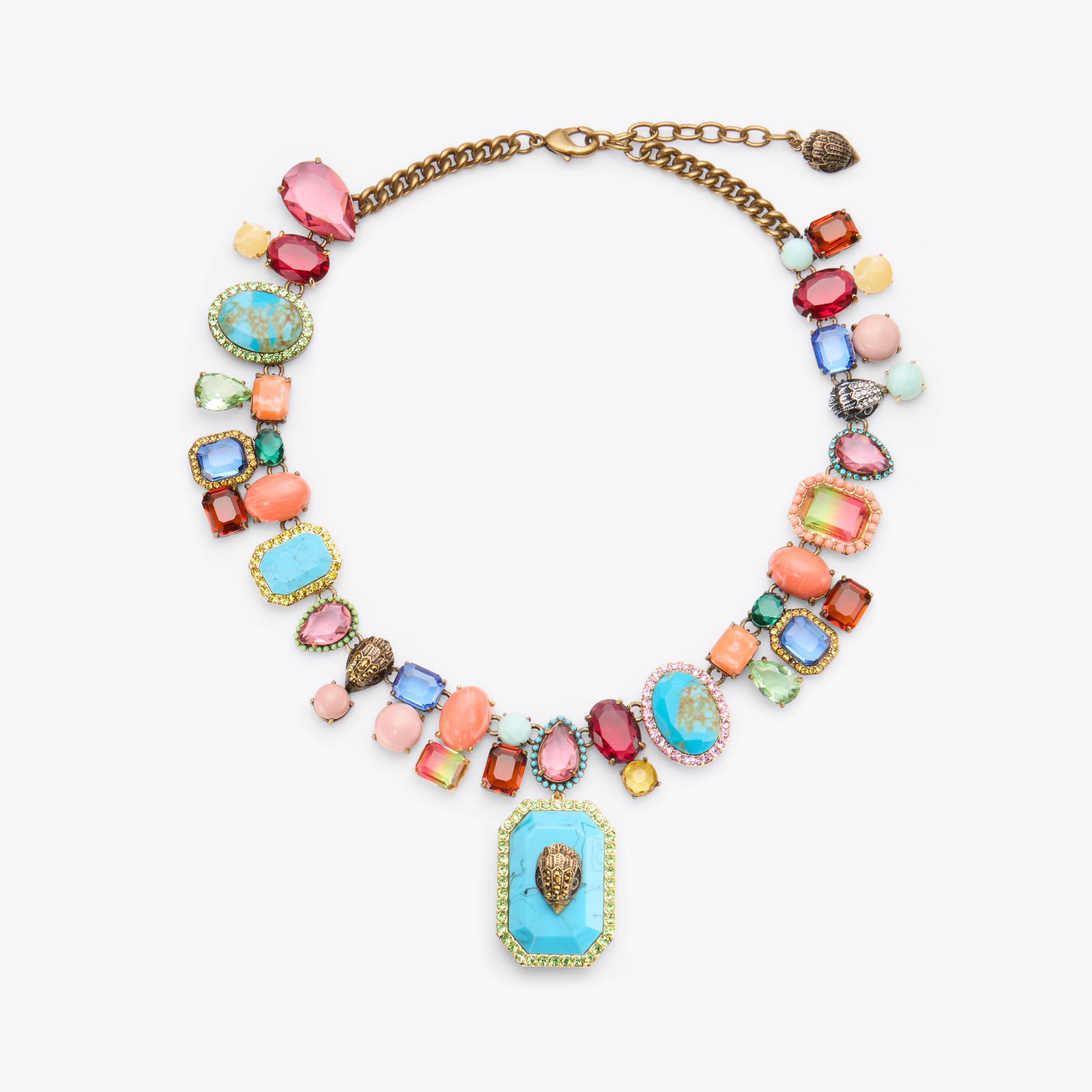 アクセサリー Phung Nguyen MIXED GEM NECKLACE Resin Crystal Necklace by KURT GEIGER LONDON